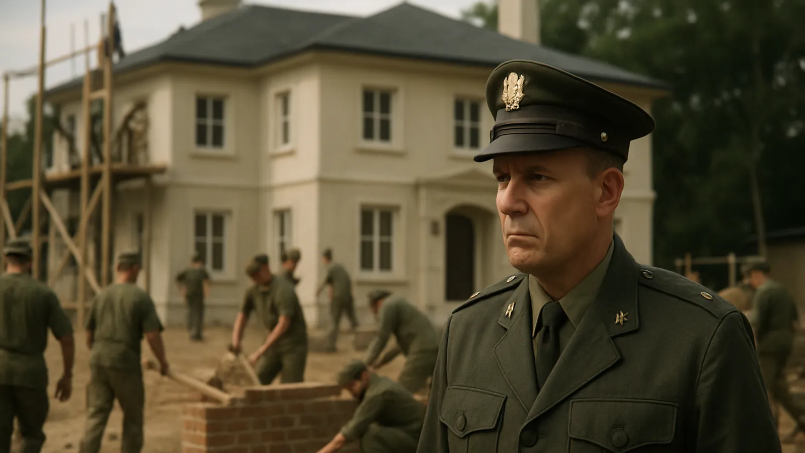 83 Soldaten bauten eine Villa für den Major, anstatt zu kämpfen.