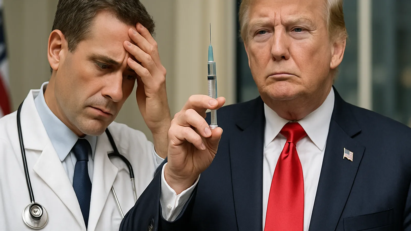 Ärzte reagieren auf Trumps Impf-Erlass.