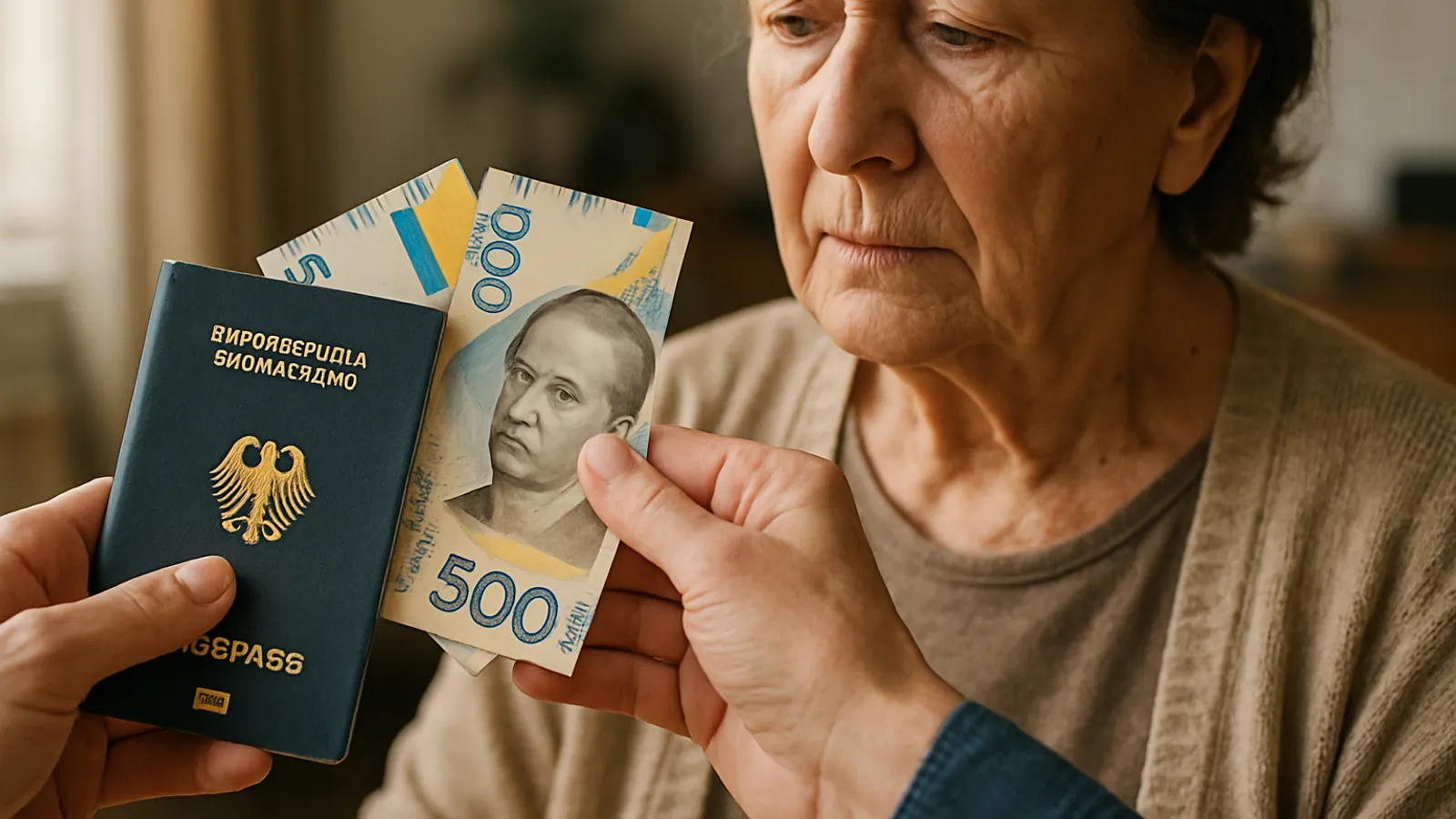 AfD behauptet, deutsche Hilfsgelder finanzieren ukrainische Renten.
