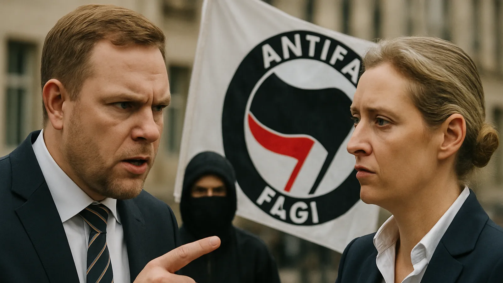 AfD-Landeschef Martin Vincentz wirft Alice Weidel vor, »Antifa«-Auswüchse zu fördern.
