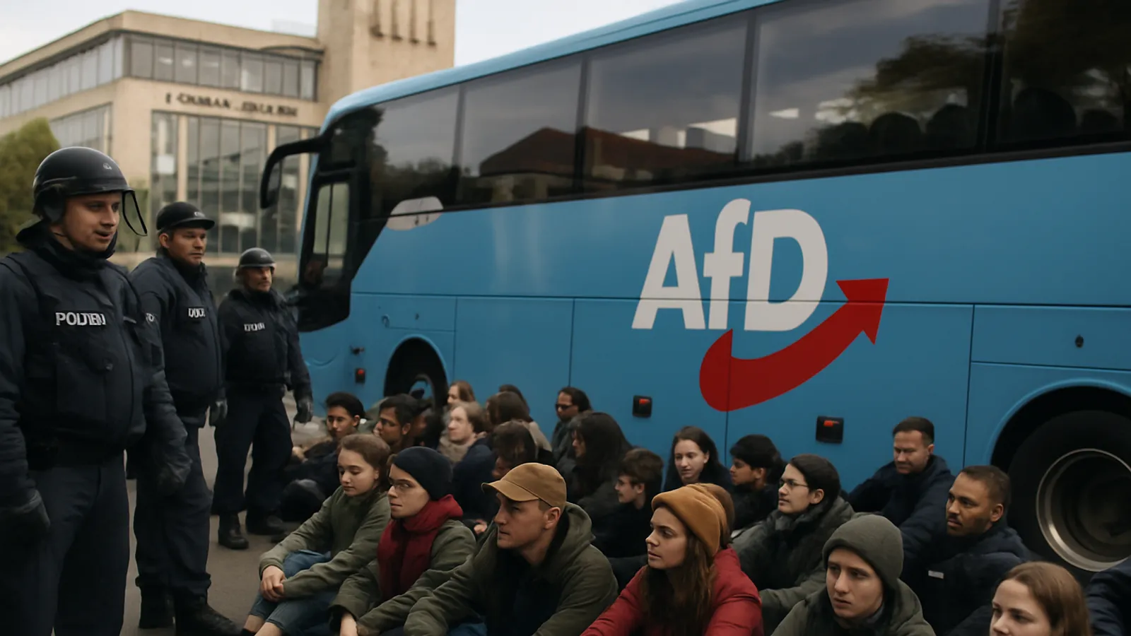 Aktivisten planen Blockaden gegen den AfD-Bundesparteitag in Erfurt.