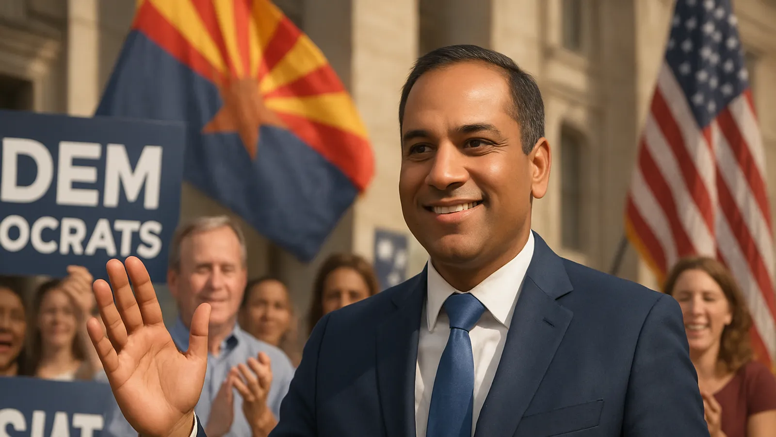 Amish Shah hat die Vorwahl für das Repräsentantenhaus der Demokraten in Arizona gewonnen.