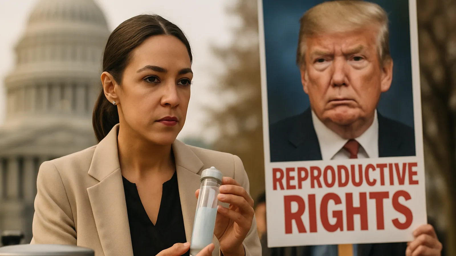 AOC dokumentiert ihre Eizelleneinfrierung und kritisiert Trumps Politik zu Reproduktionsrechten.