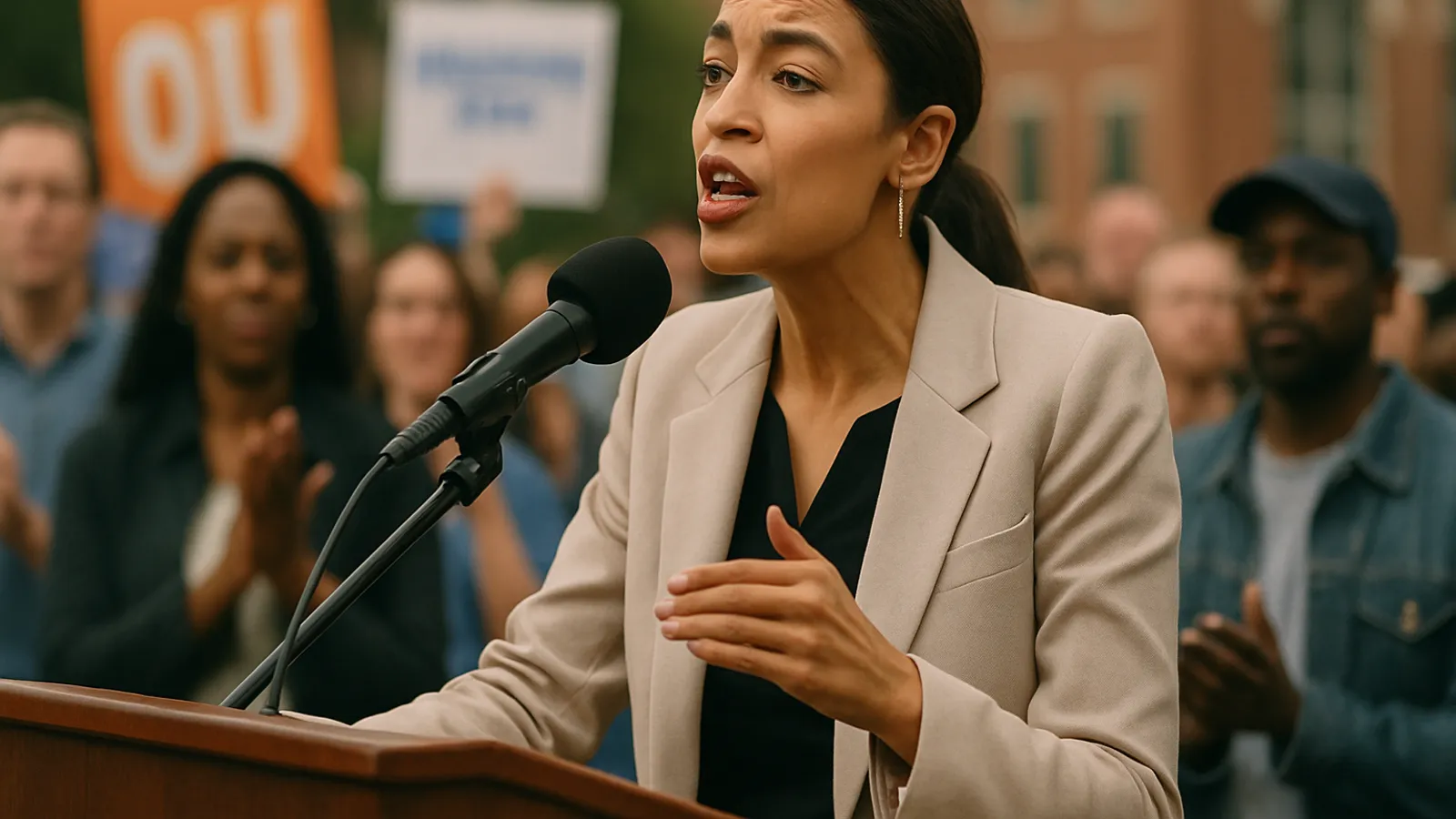 AOC wird beschuldigt, während einer Rally in Memphis einen neuen Akzent angenommen zu haben.