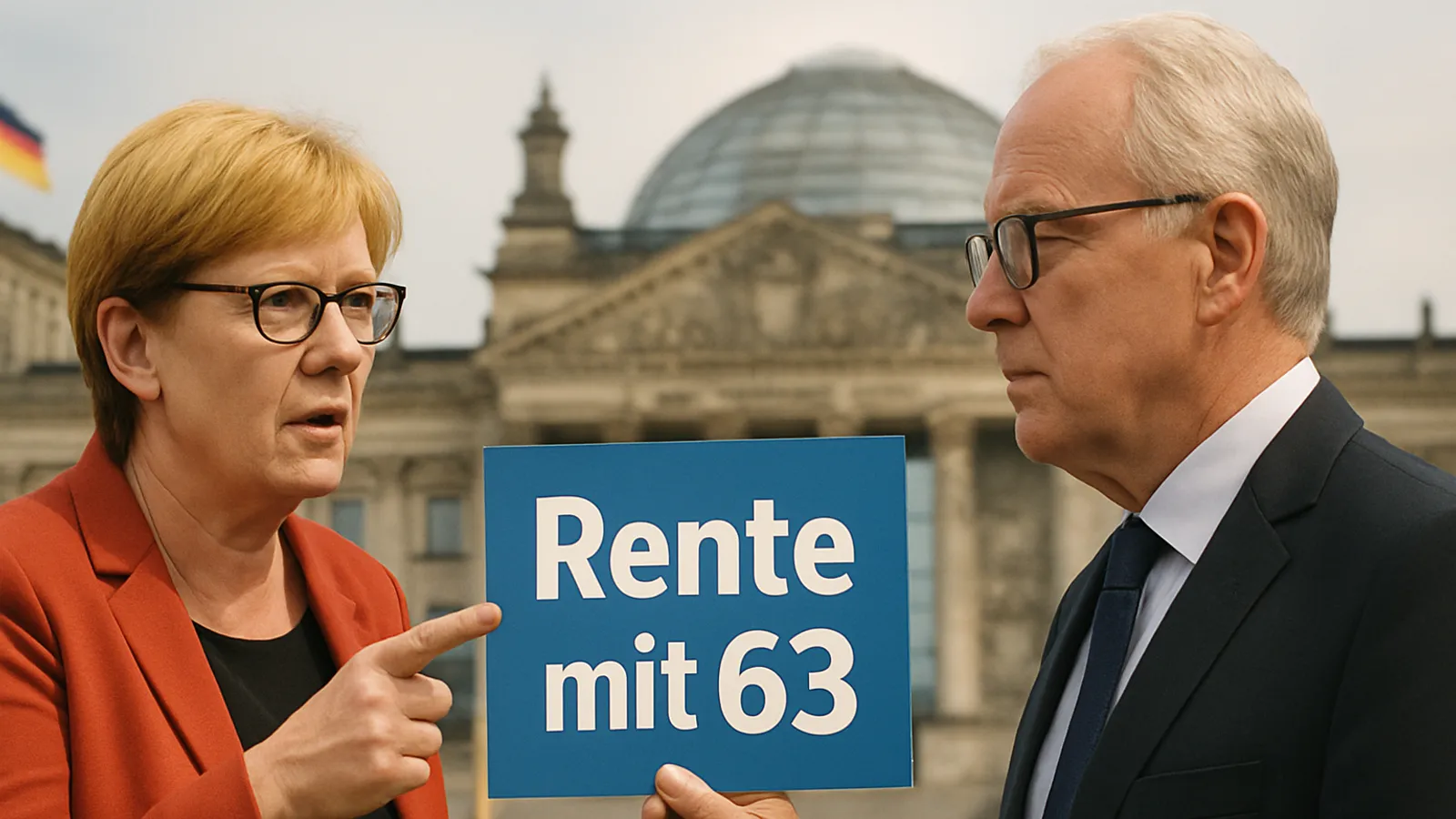 Bas fordert die Union auf, sich zur Rente mit 63 zu positionieren.