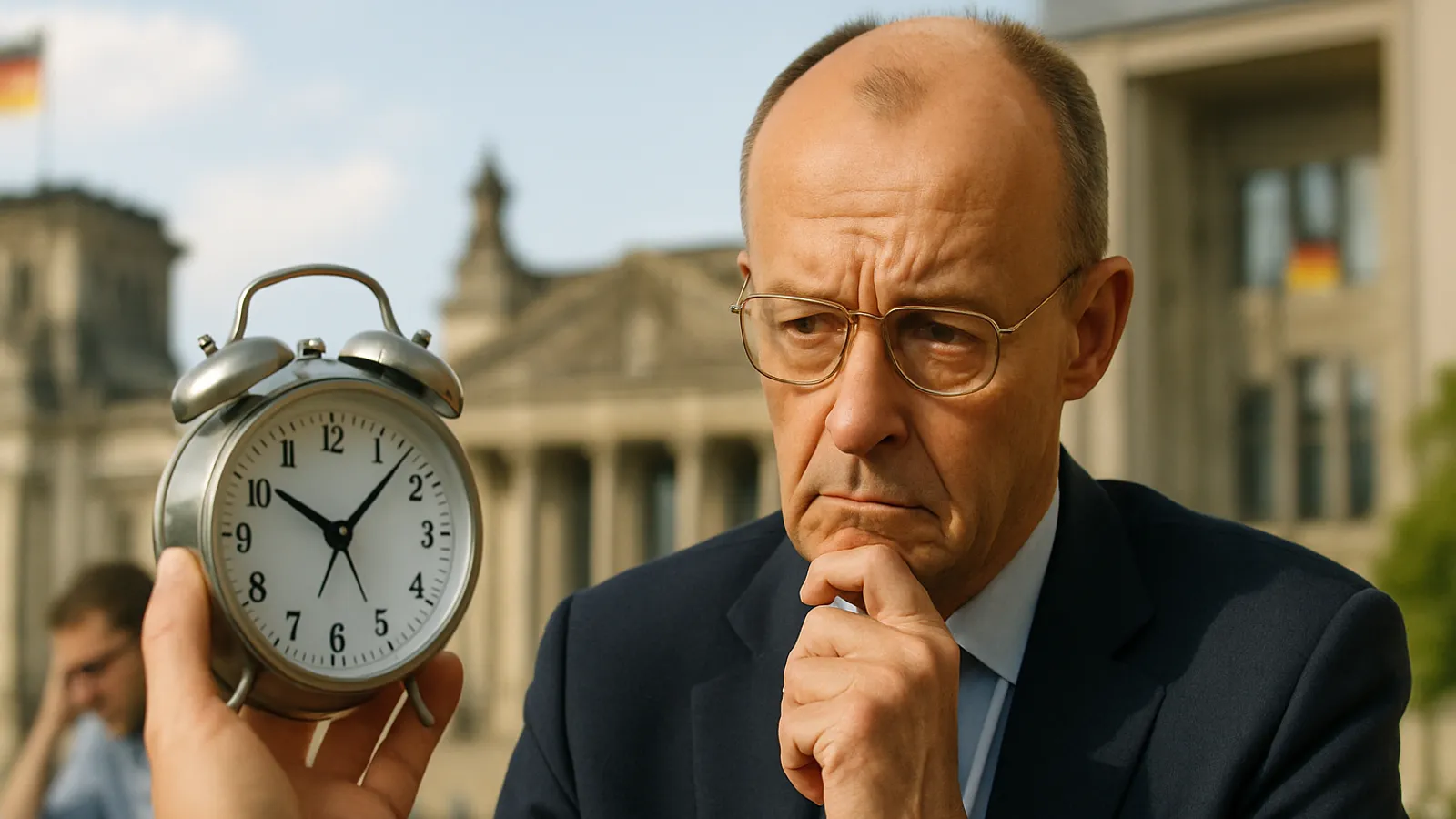 Merz sagt, beim Arbeitszeitgesetz sei das letzte Wort noch nicht gesprochen.