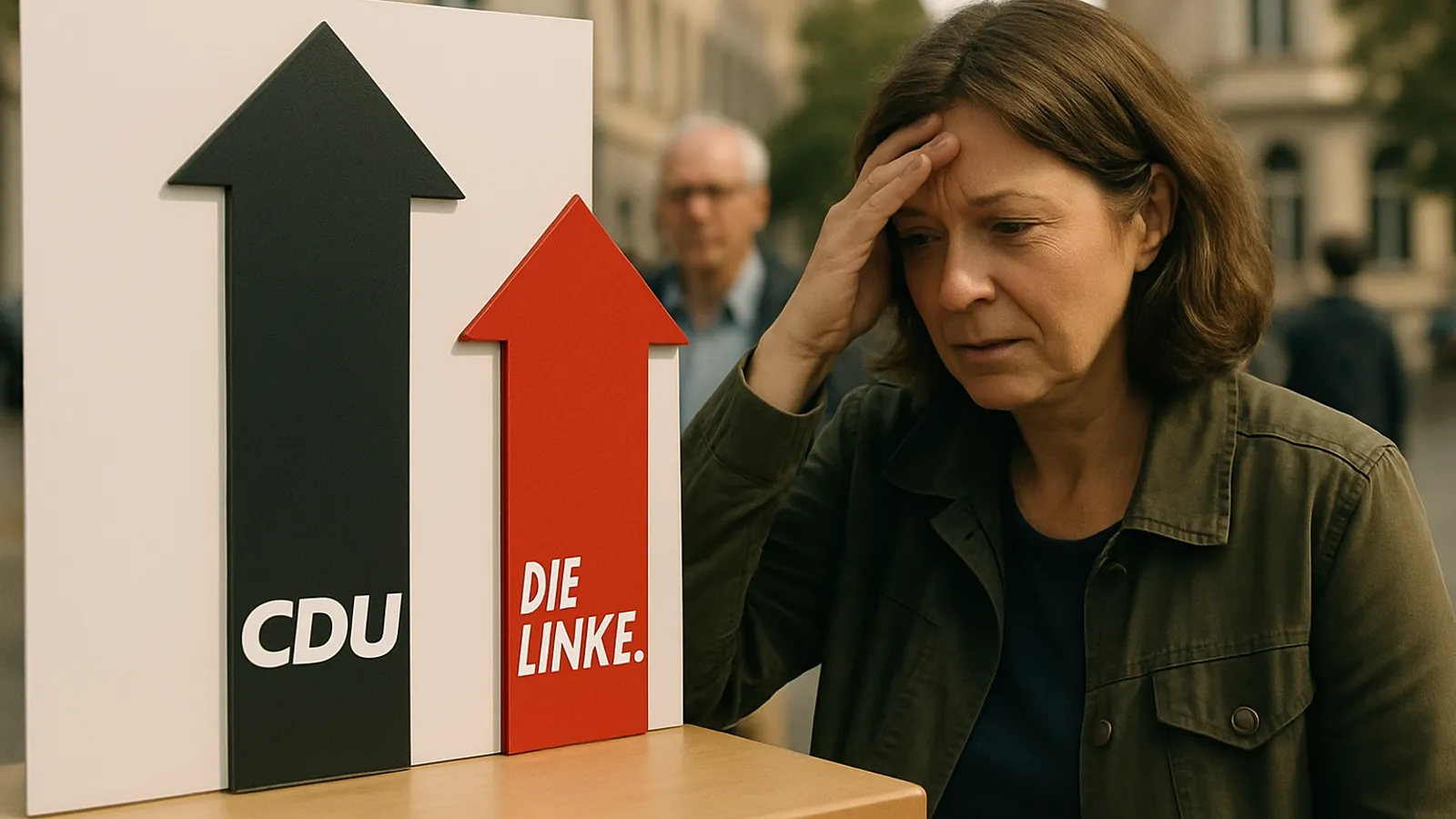 CDU pulls ahead of The Left in new poll.