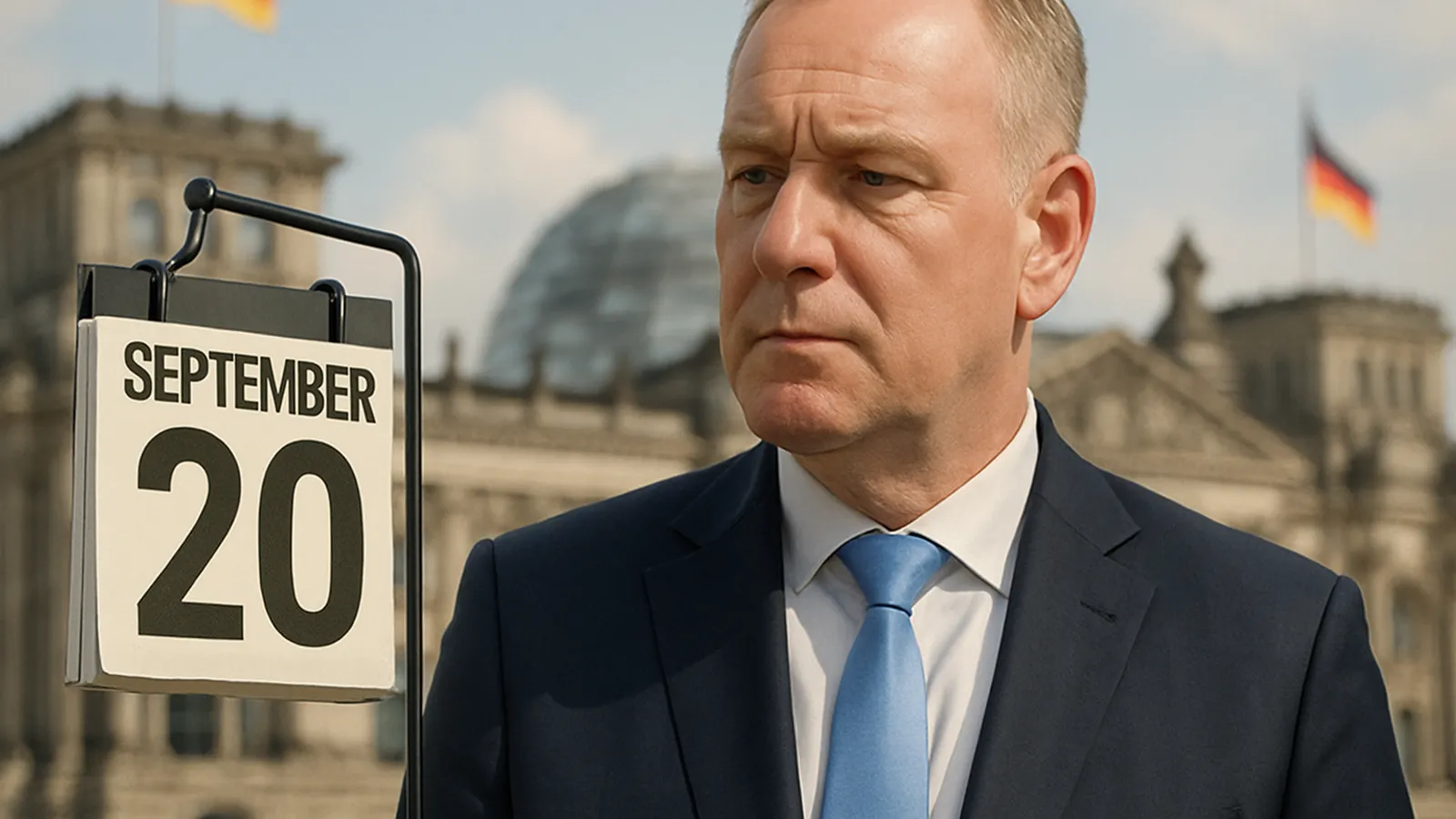 Berlins Regierender Bürgermeister Kai Wegner bleibt bis nach der Wahl am 20. September im Amt.