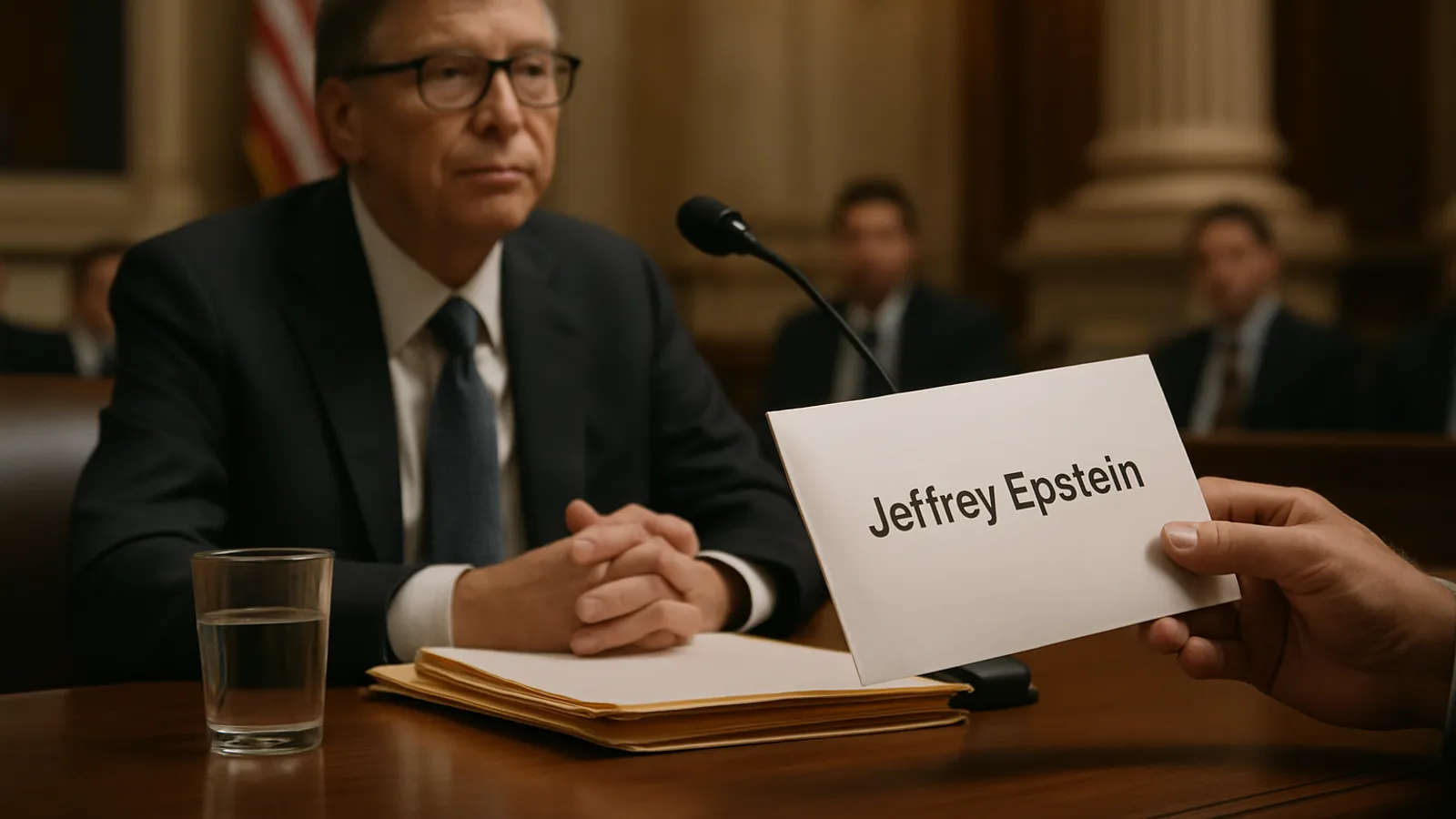 Bill Gates berichtet im US-Kongress von Erpressung durch Jeffrey Epstein.