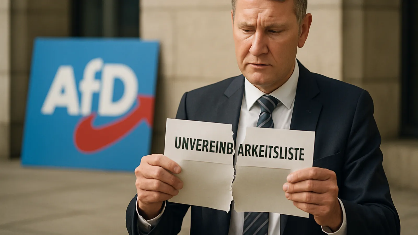 Björn Höcke will die Unvereinbarkeitsliste der AfD überarbeiten lassen.