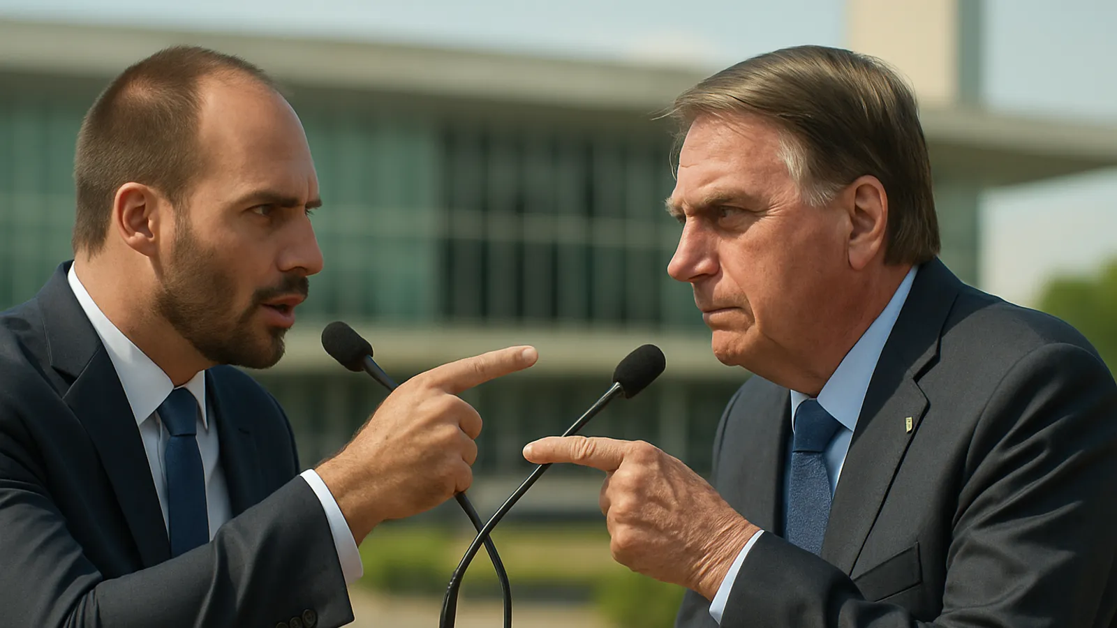Bolsonaros Sohn fordert Präsident Lula heraus.