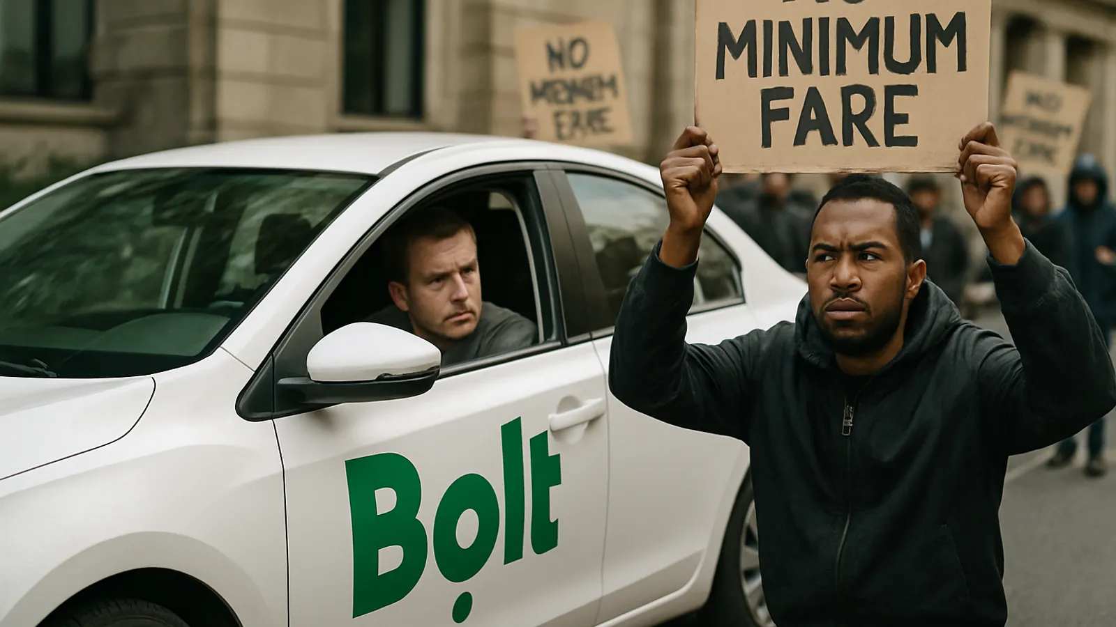 Bolt und andere Fahrdienste gehen gegen Mindestpreise vor.