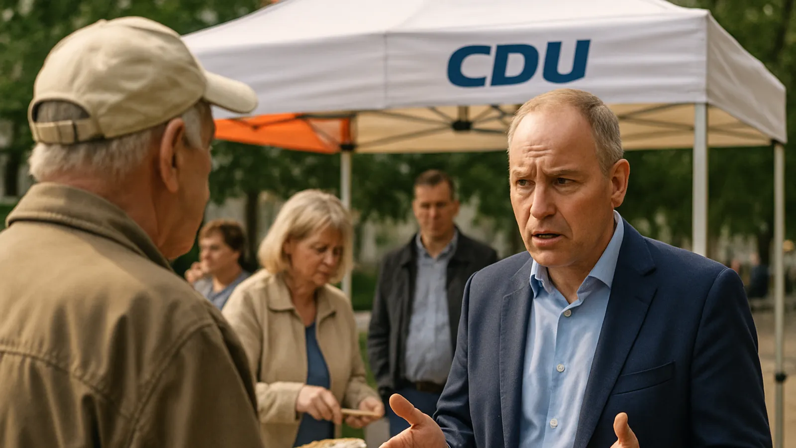 Bratwurst, Kuchen, Bürgergespräche: So will die CDU in Sachsen-Anhalt noch aufholen