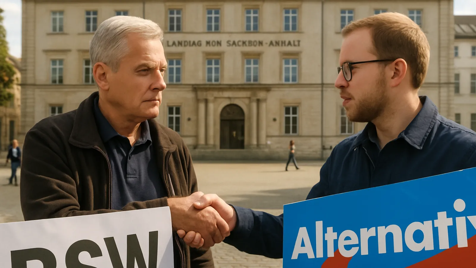 BSW könnte die AfD in Sachsen-Anhalt bei der Wahl unterstützen.