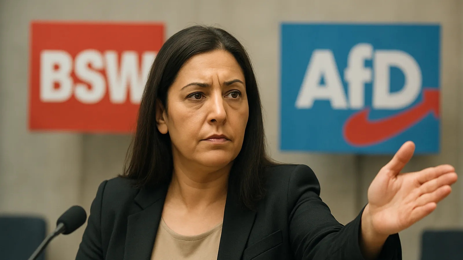 Landtagswahlen in Ostdeutschland - BSW-Vorsitzende Mohamed Ali schließt Koalition mit AfD aus