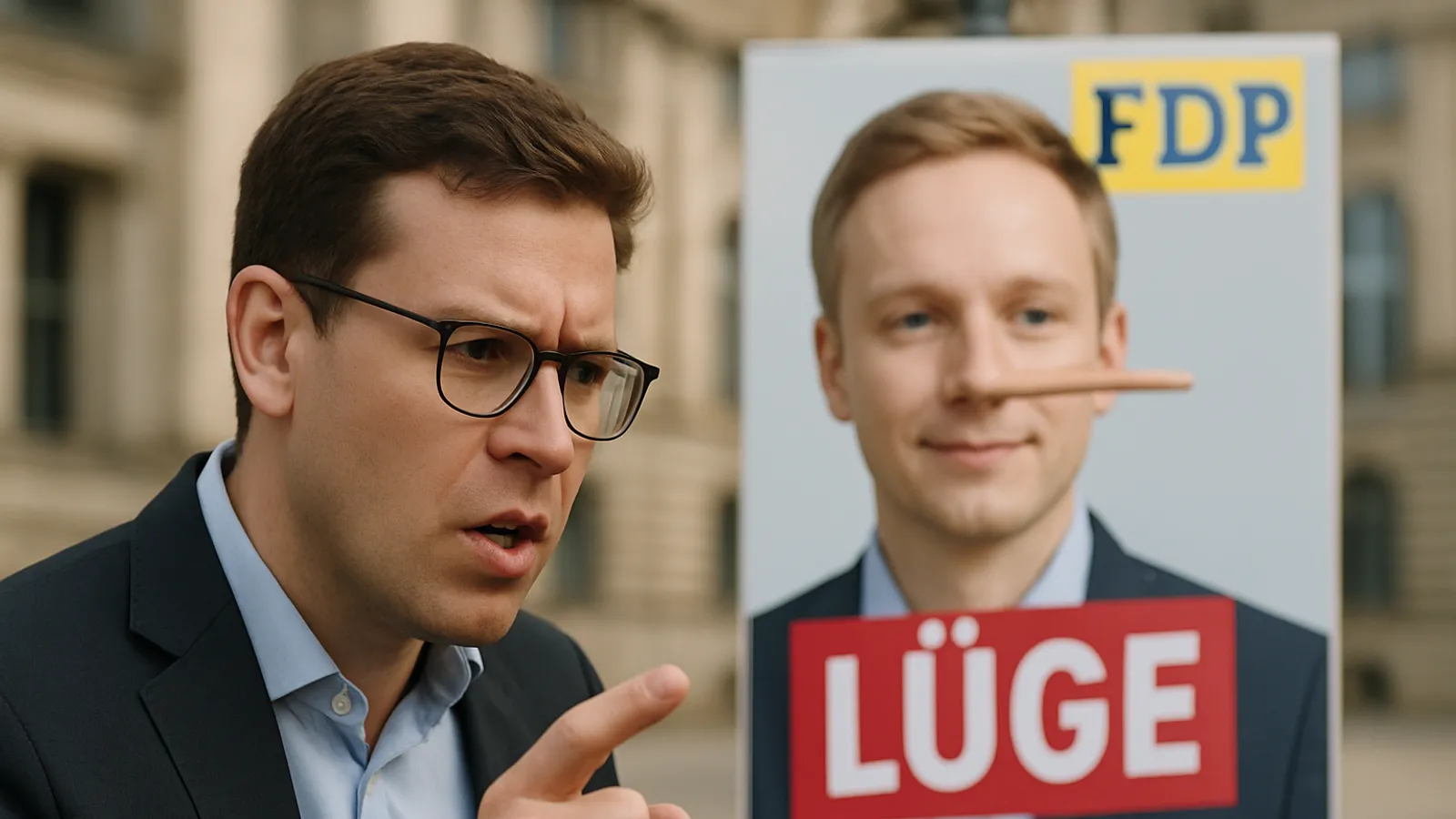 CDU-Abgeordneter Jonathan Grunwald kritisiert die FDP wegen einer angeblichen Lügenkampagne.