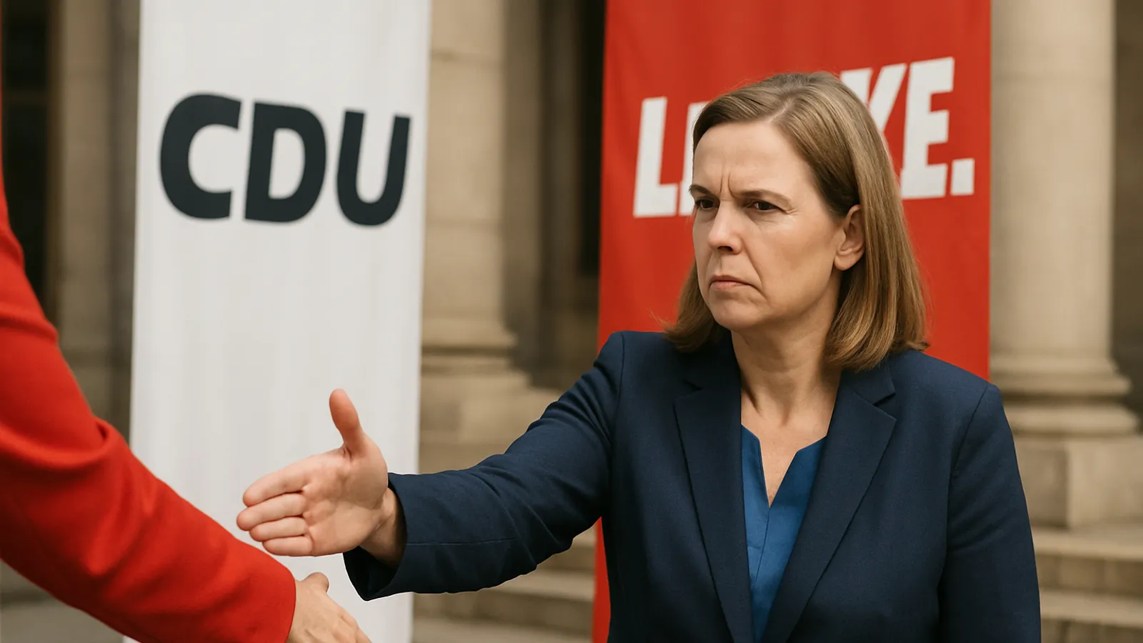 Ahead of state elections, CDU General Secretary Franziska Hoppermann again rules out cooperation with the Left Party.