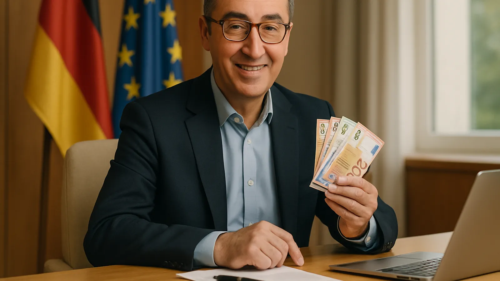 Cem Özdemir sagt, er habe ein privilegiertes Leben, seinen Wunschjob und bekomme dafür Geld