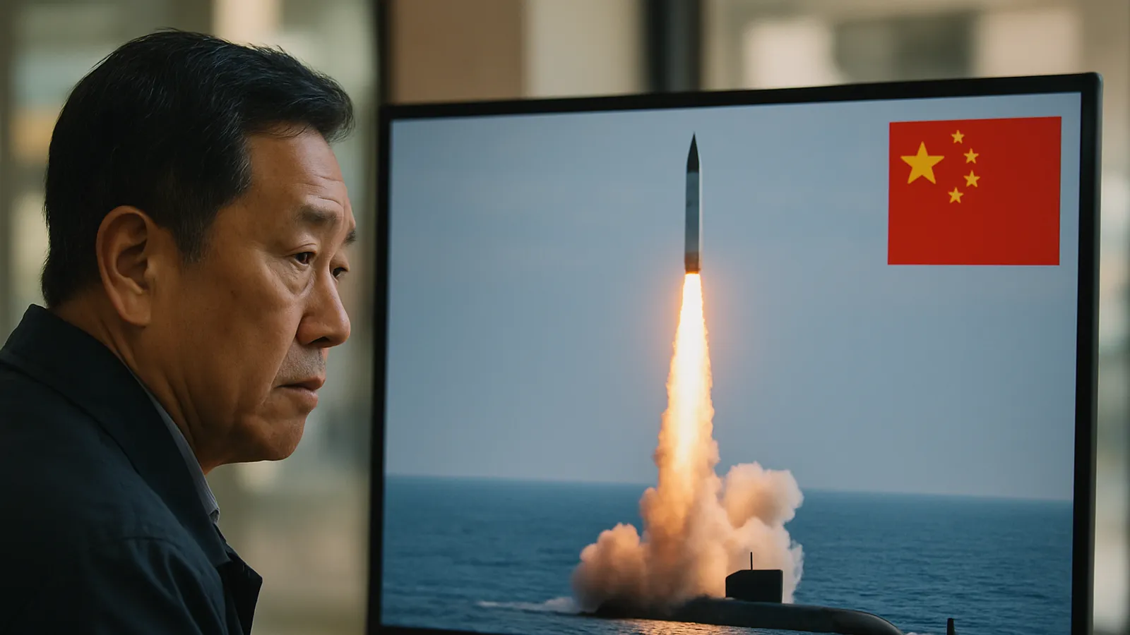 China hat einen Raketenstart von einem Atom-U-Boot im Südpazifik getestet.