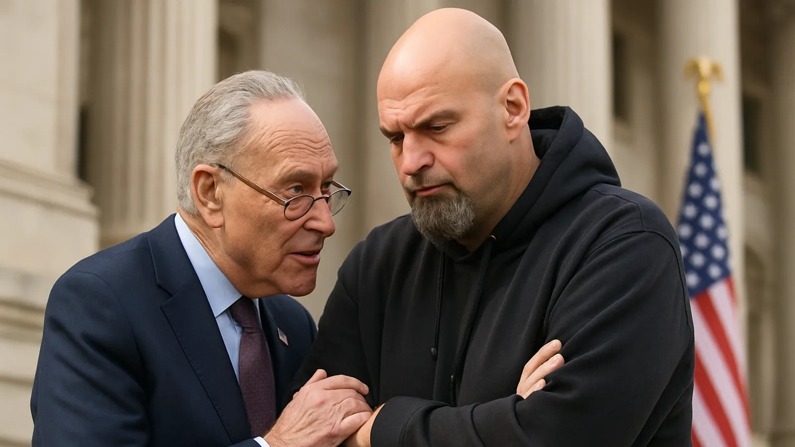 Chuck Schumer hat John Fetterman gebeten, ein Demokrat zu bleiben.