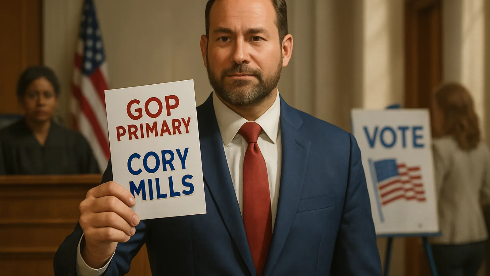 Cory Mills bleibt auf dem GOP-Vorwahlzettel, nachdem ein Richter in Florida die Klage abgewiesen hat.