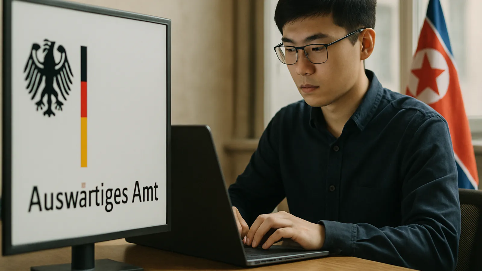 Das Auswärtige Amt warnt vor IT-Fachkräften aus Nordkorea.