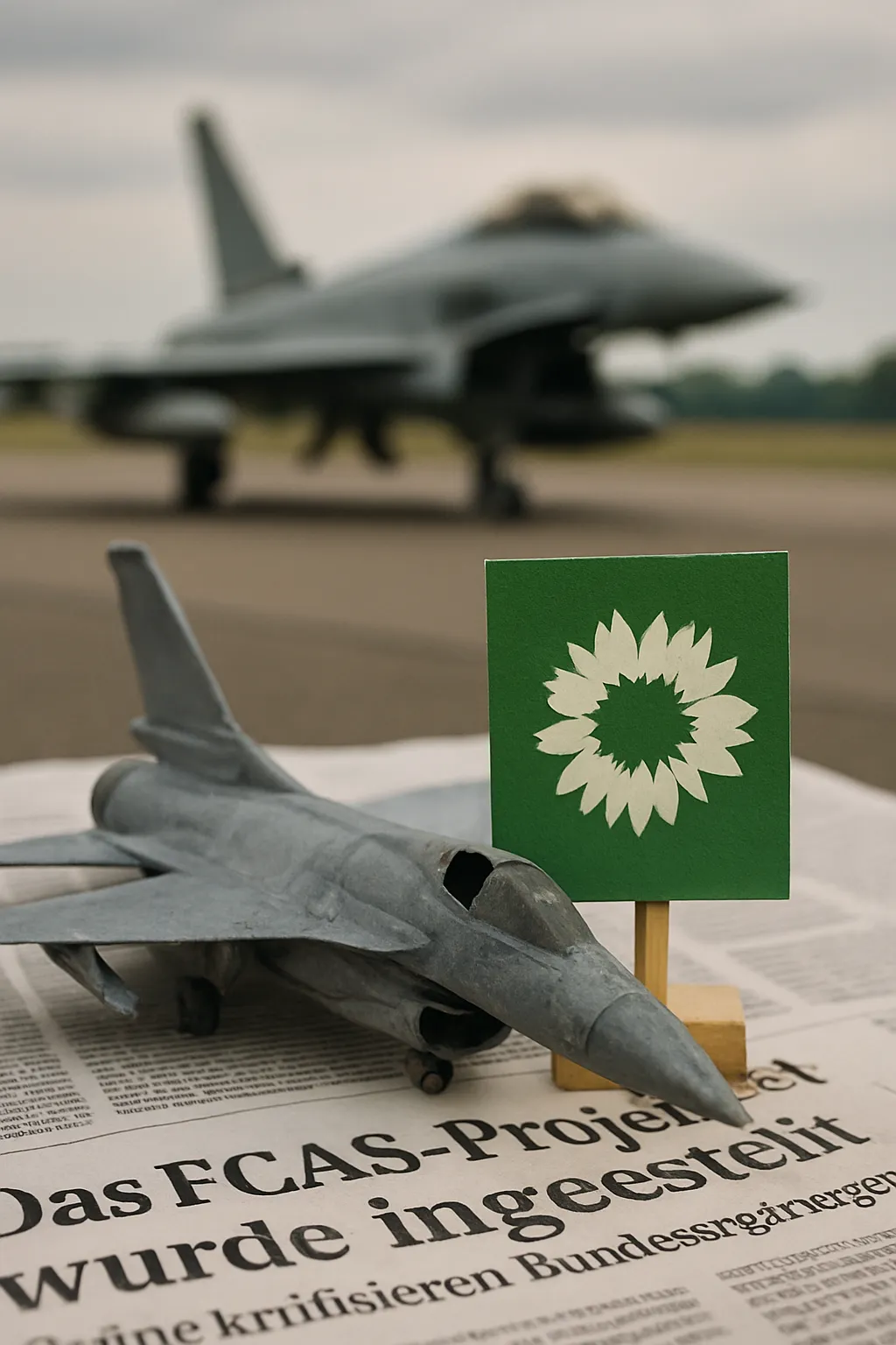 Das FCAS-Projekt wurde eingestellt, Grüne kritisieren Bundesregierung.