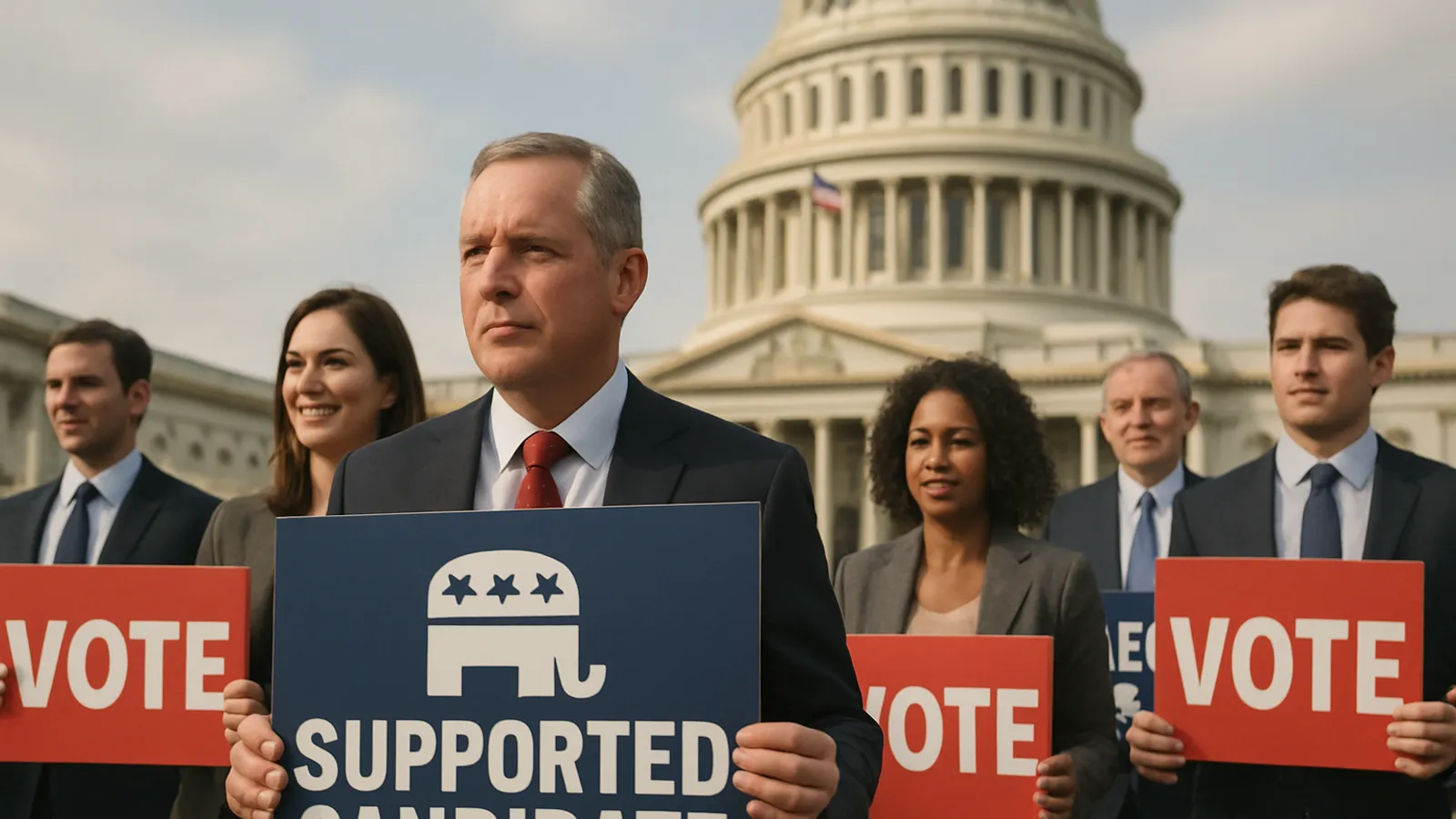 Das House Republican campaign arm unterstützt sieben neue Kandidaten in umkämpften Wahlkreisen.