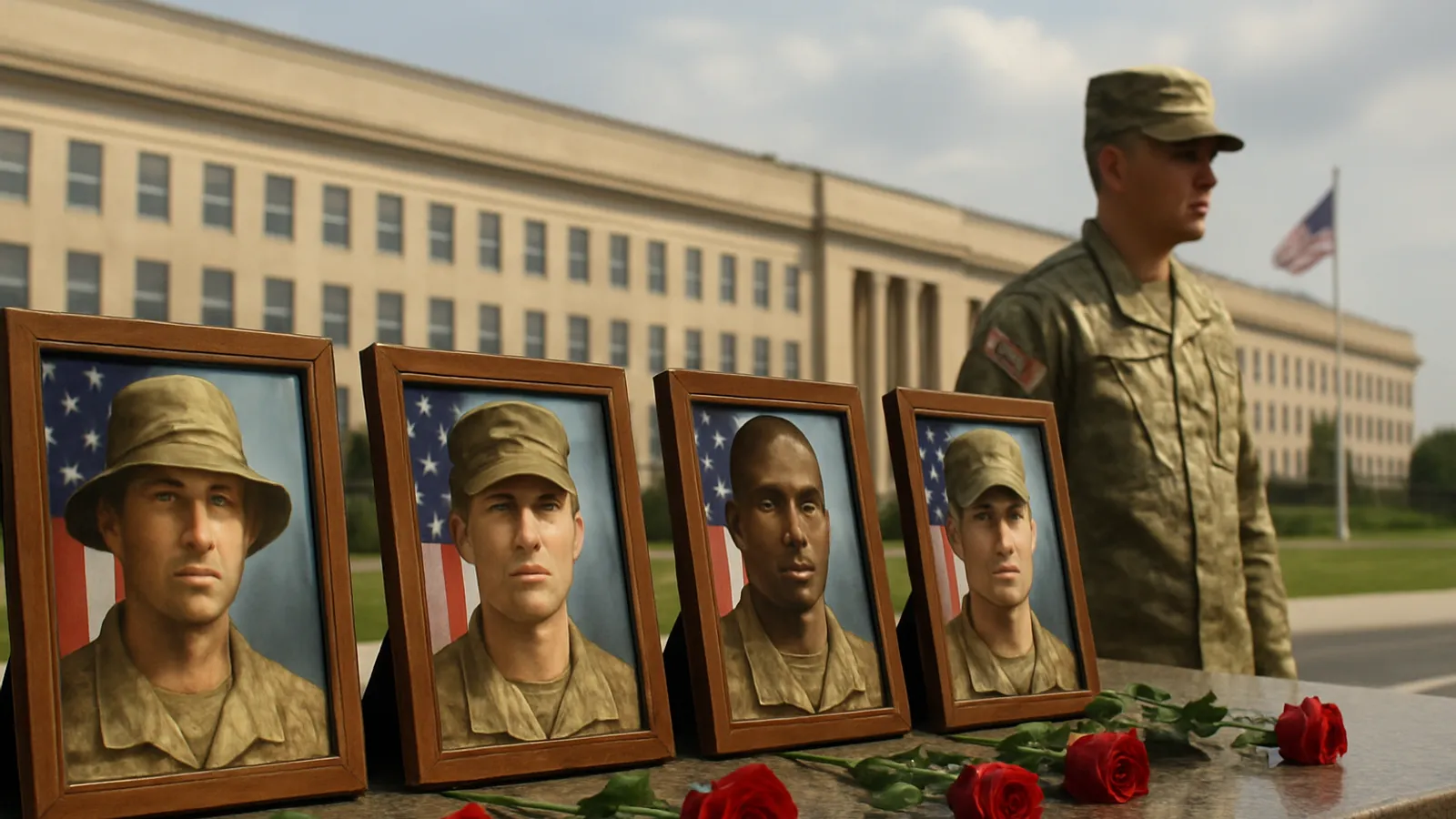 Das Pentagon listet vier Soldaten, die im Iran-Krieg getötet wurden, unter 'Overseas Operations Casualties'.