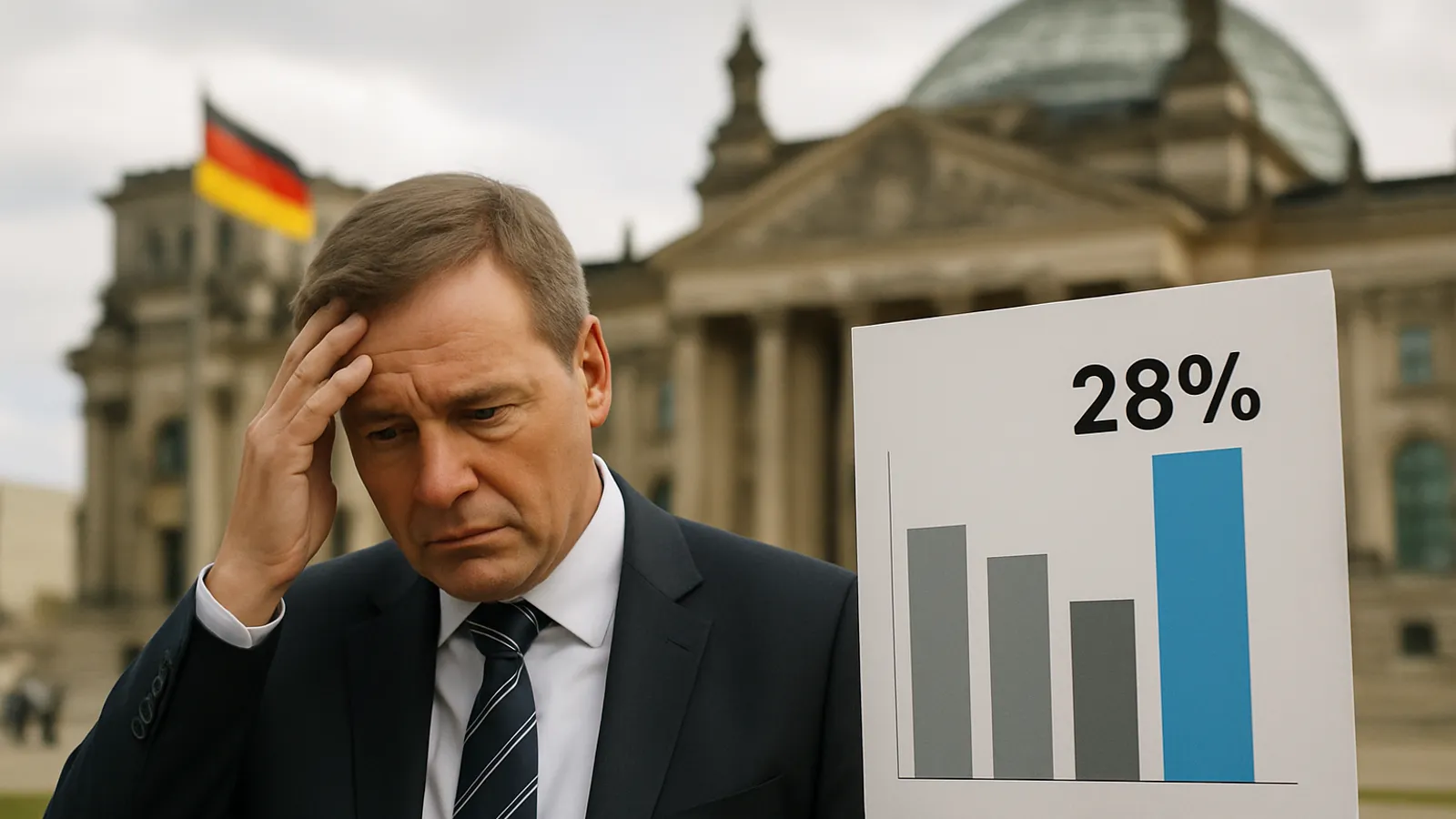 Das Politbarometer zeigt die AfD mit 28 Prozent in der Wählergunst.