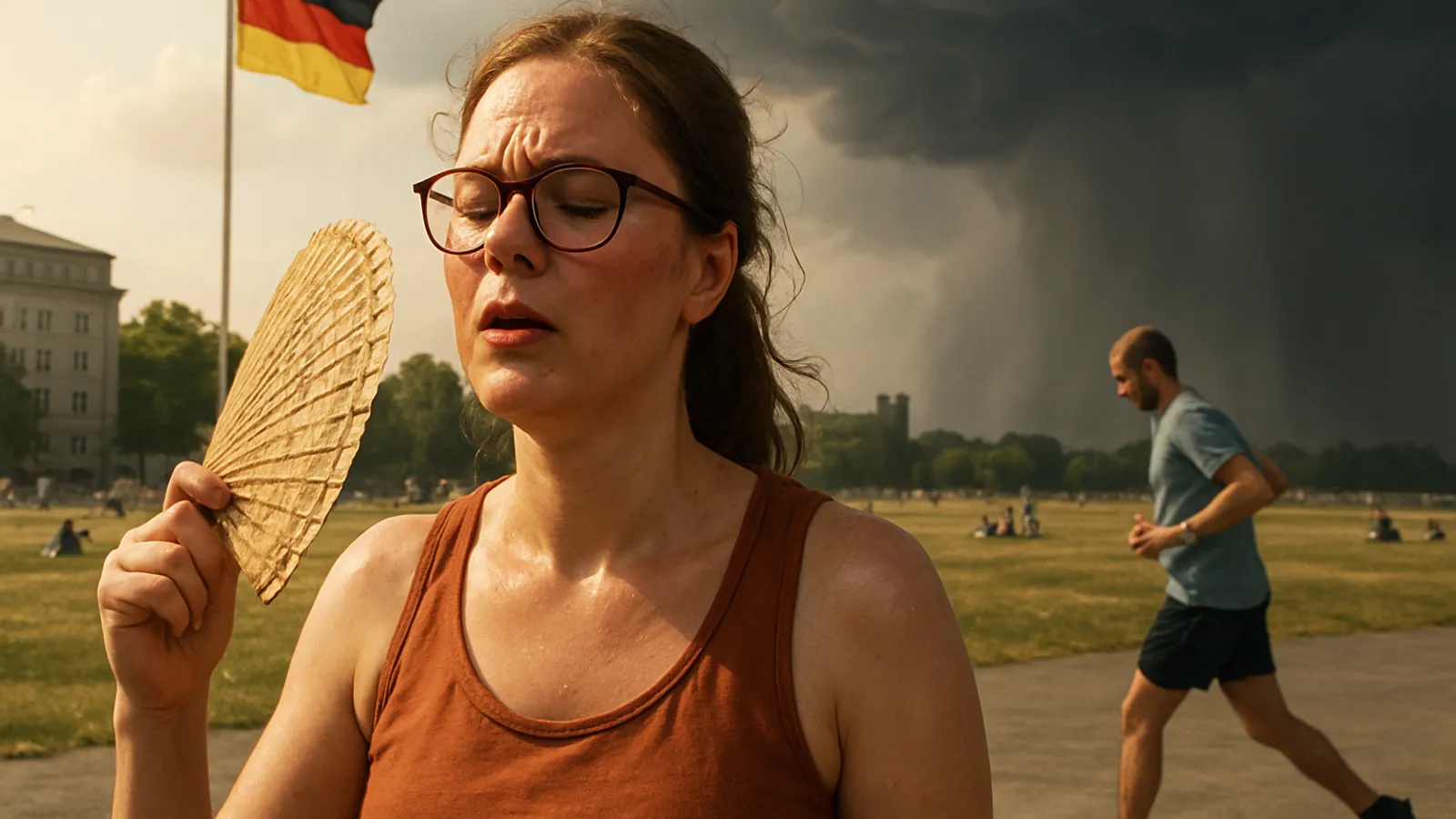 Das Wochenende bleibt heiß in Deutschland, teilweise besteht Unwettergefahr.