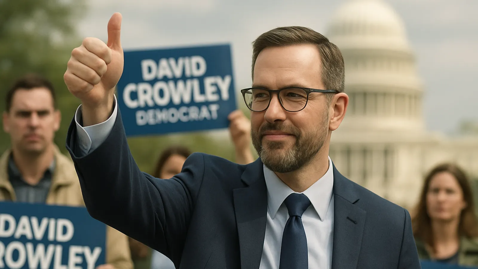 David Crowley bezeichnet sich vor der Gouverneursvorwahl in Wisconsin als „get-stuff-done Democrat“.