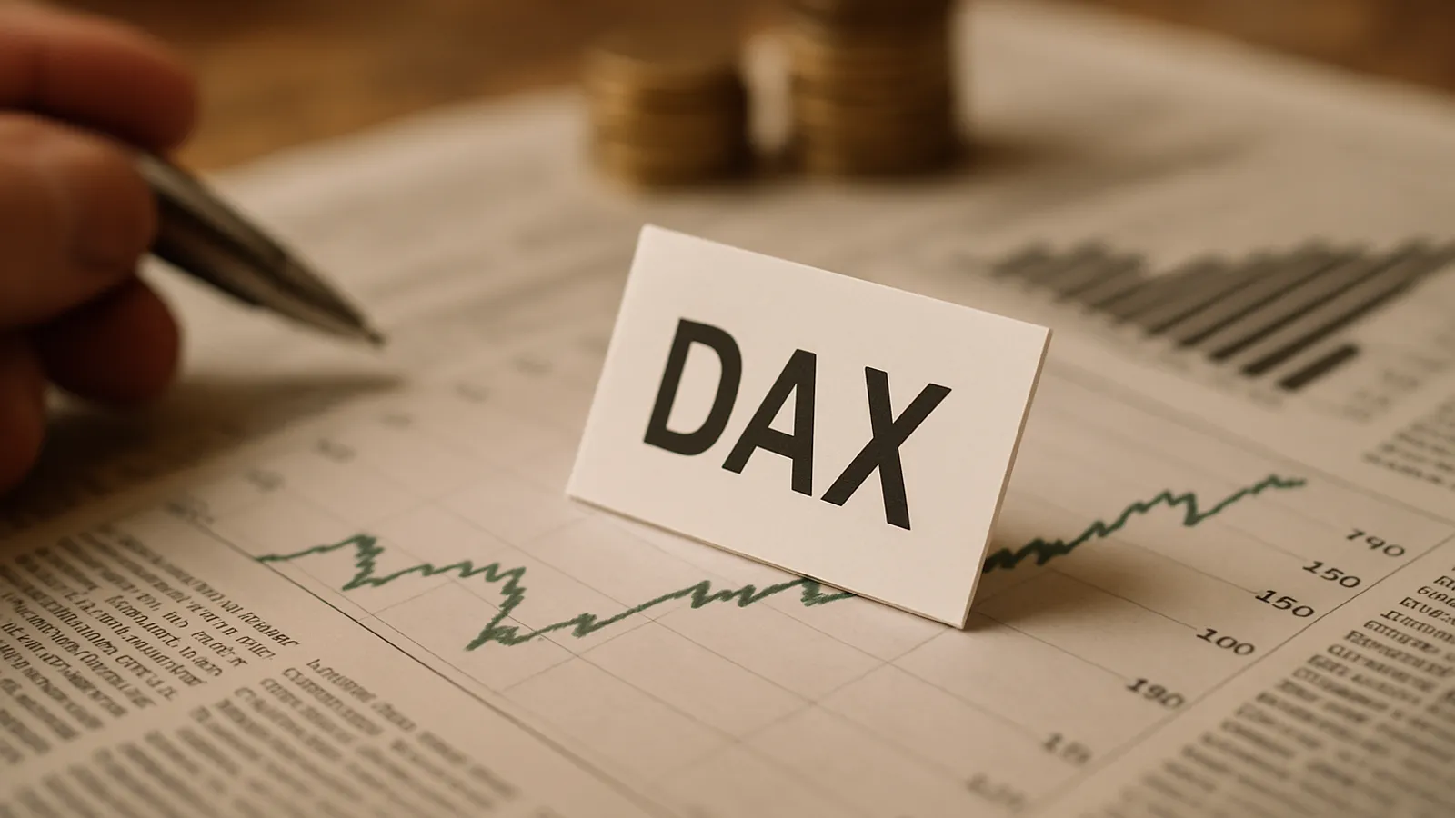 DAX-Entwicklung im aktuellen wirtschaftlichen Kontext betrachtet.