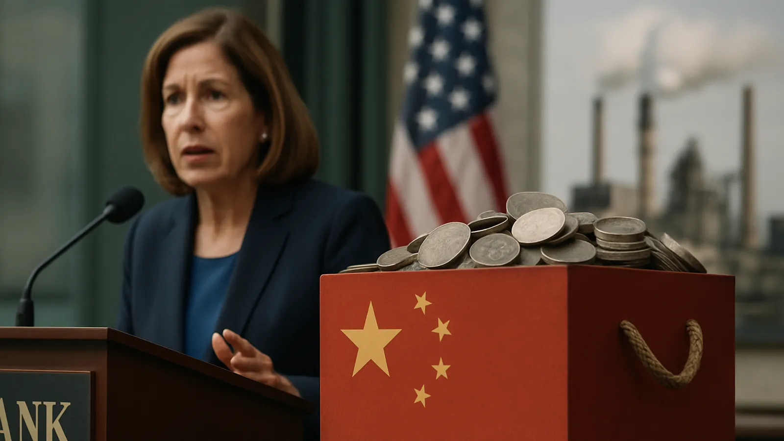 Democratic lawmakers schlagen eine Bank vor, die durch China-Zölle finanziert werden soll, um die US-Industrie zu fördern.