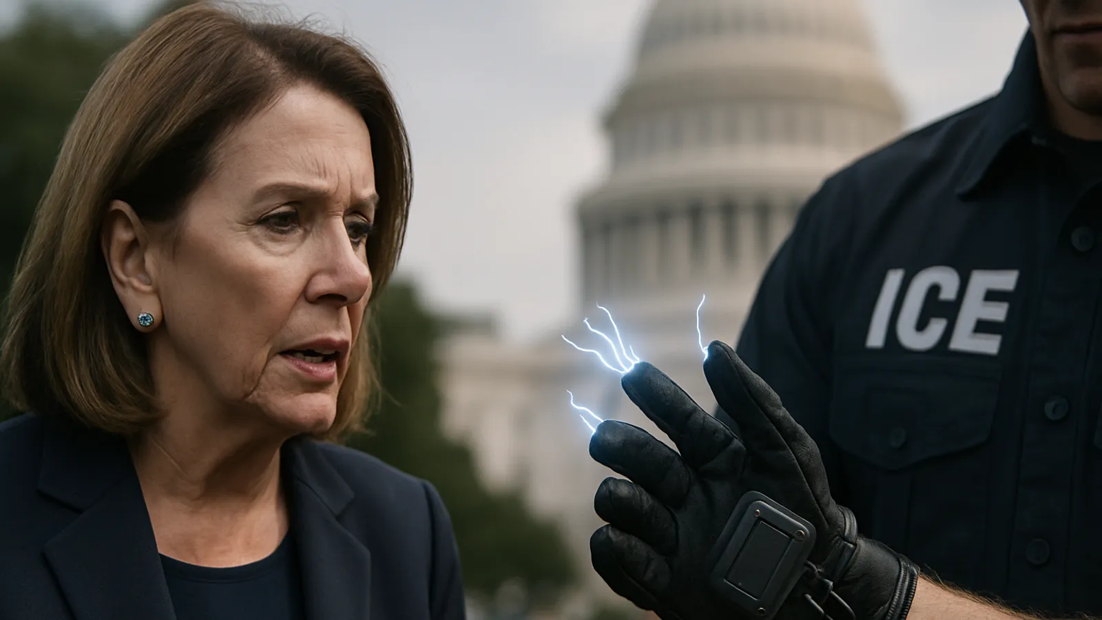 Demokraten kritisieren ICE-Pläne für Elektroschock-Handschuhe.