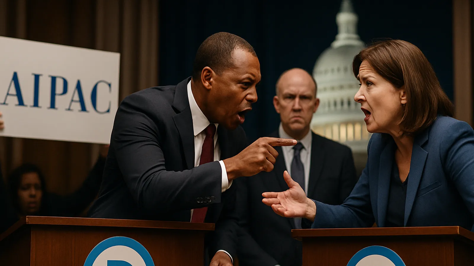 Demokraten streiten in Senatsdebatte über AIPAC-Gelder, eine ‚Oger‘-Attacke und Wahlchancen.