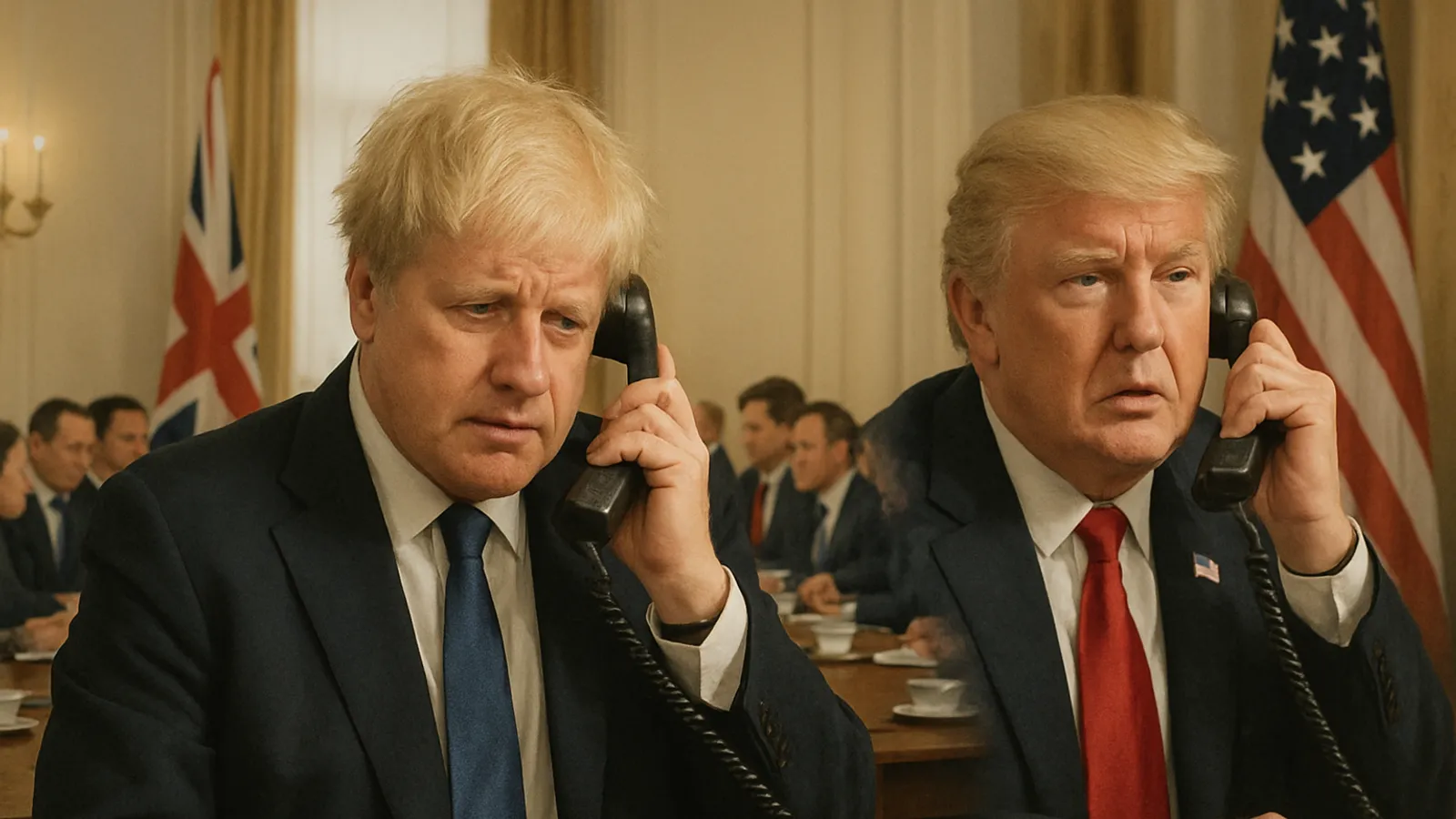 Der britische Premier beruft ein Kabinett und führt ein Telefonat mit Trump.