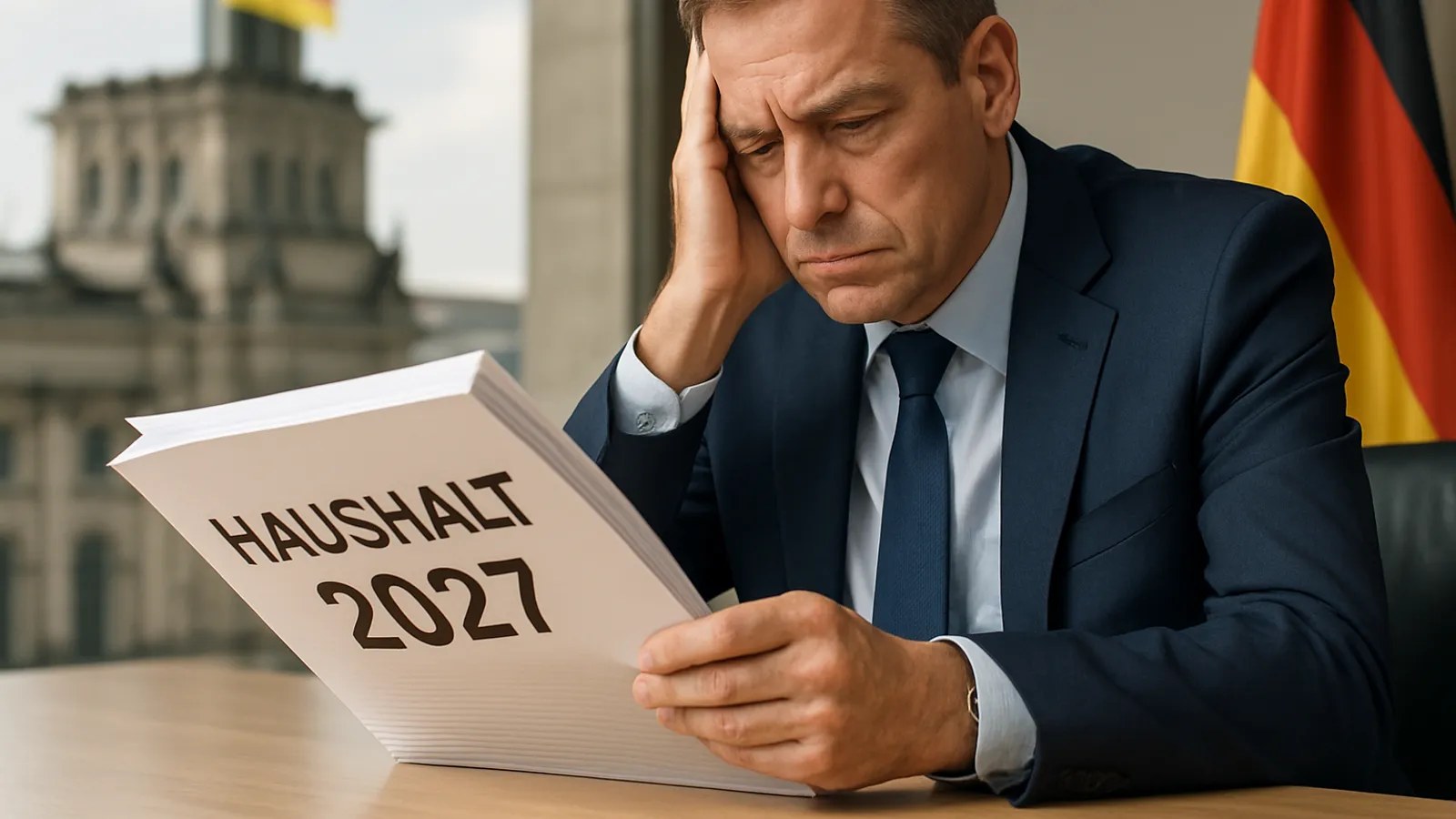 Der Haushaltsentwurf 2027 sieht Ausgaben von rund 555 Milliarden Euro und eine Neuverschuldung von mehr als 200 Milliarden Euro vor.