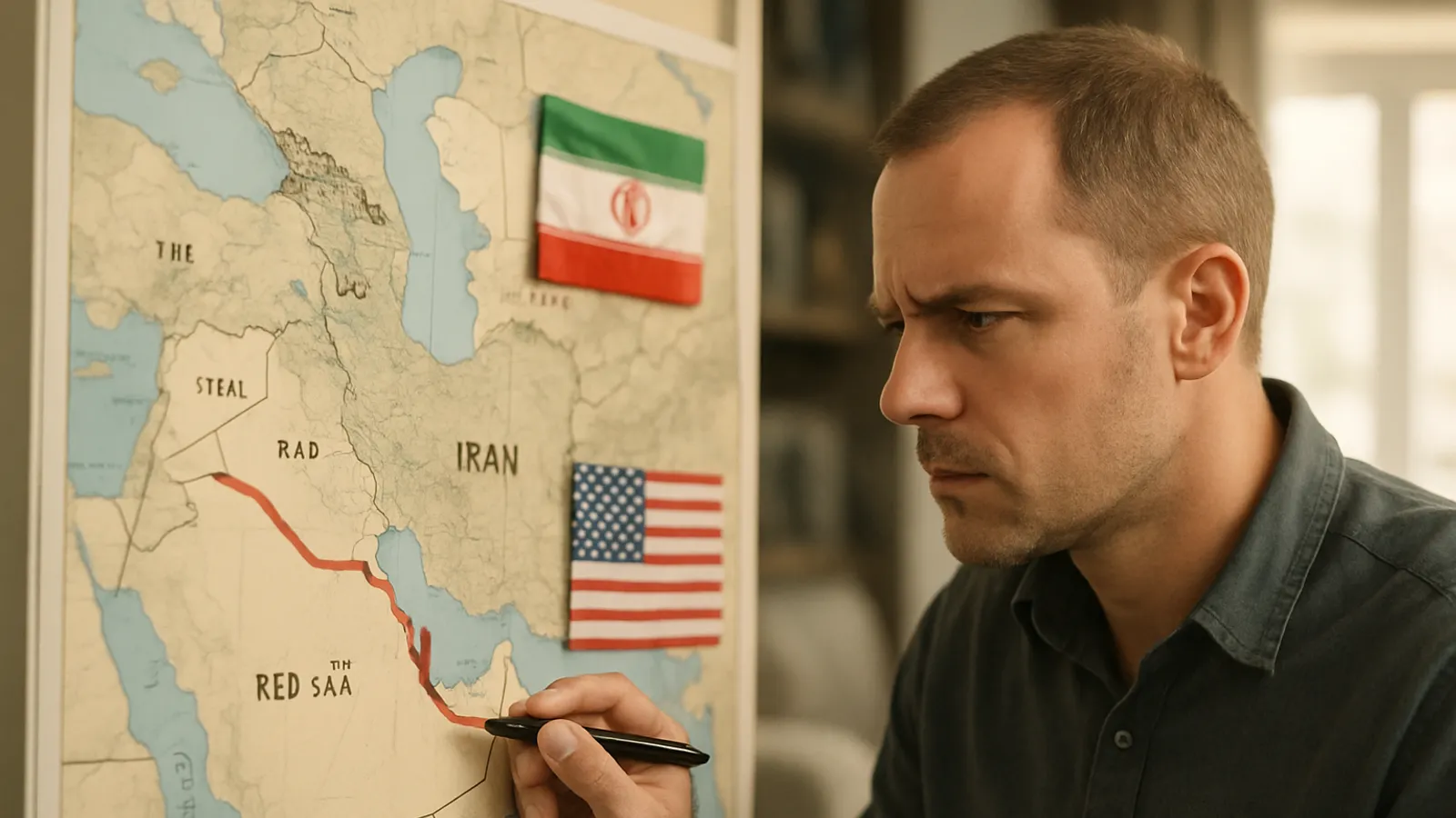 Der Iran-Krieg breitet sich auf das Rote Meer und das Kaspische Meer aus, während die USA Angriffe aussetzen.