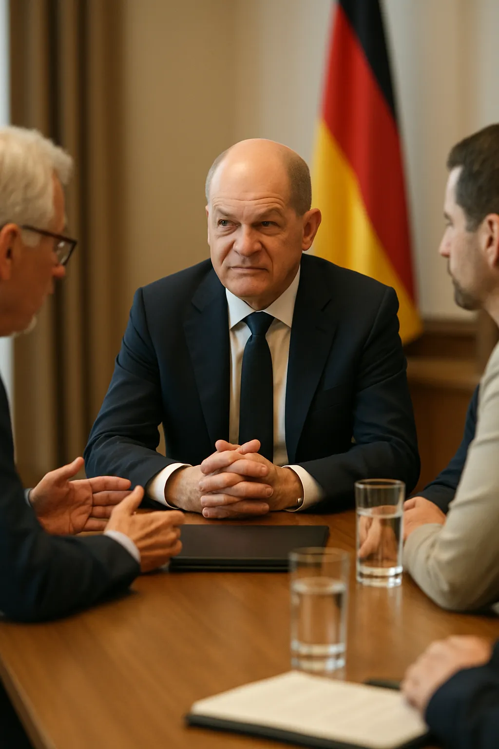 Der Kanzler führt Gespräche mit Arbeitgebern und Gewerkschaften zu Reformen.