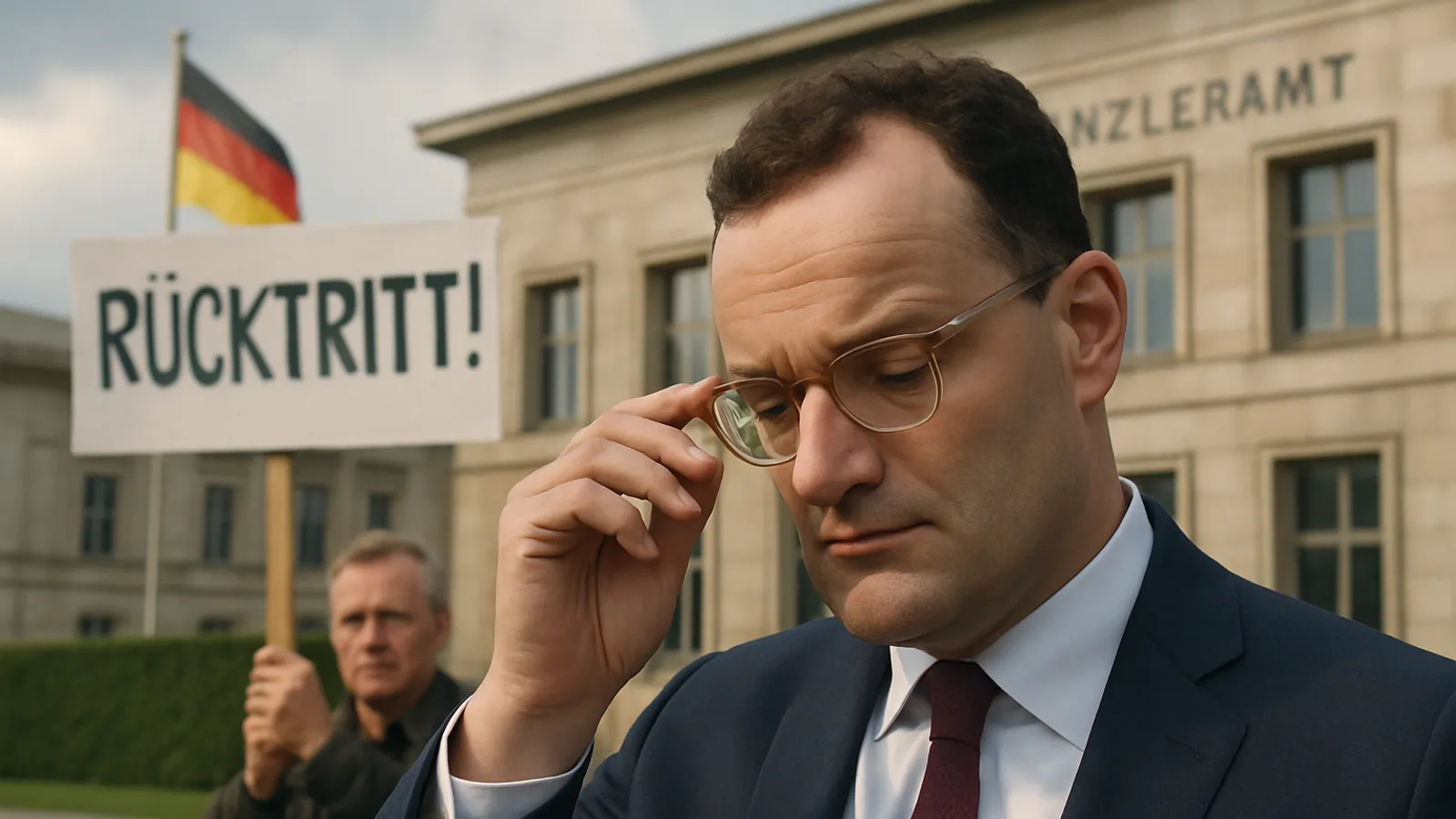 Der Kanzler-Heimatverband fordert Jens Spahn zum Rücktritt auf.