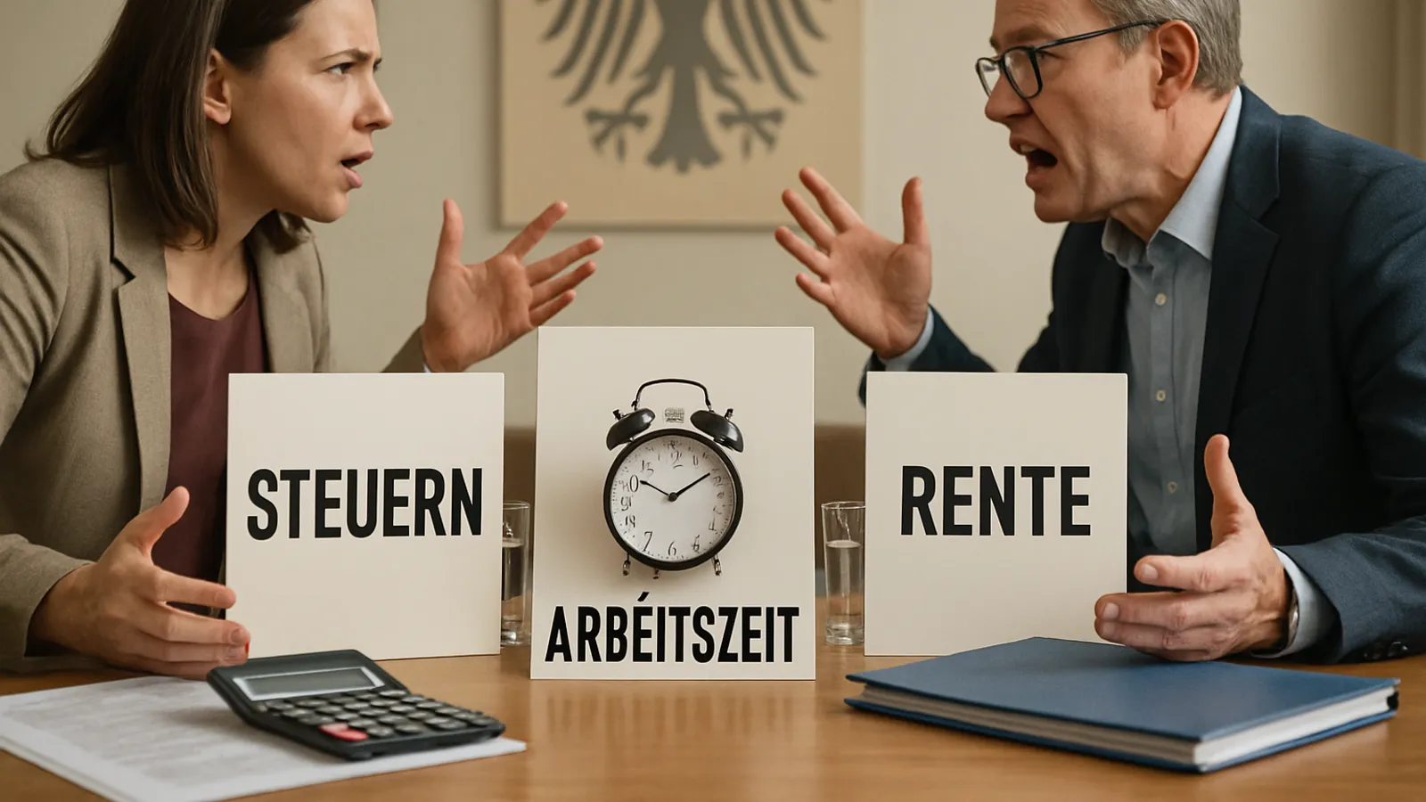 Der Koalitionsausschuss streitet über Reformen in den Bereichen Steuer, Arbeitszeit und Rente.