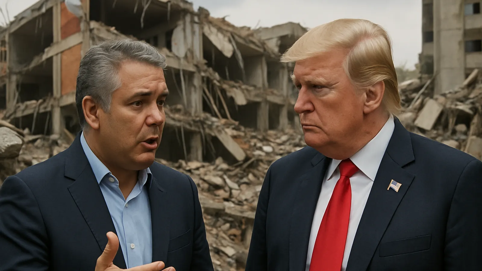 Der kolumbianische Präsident bittet Trump, die Zölle auszusetzen, um die Erholung nach dem Erdbeben zu unterstützen.