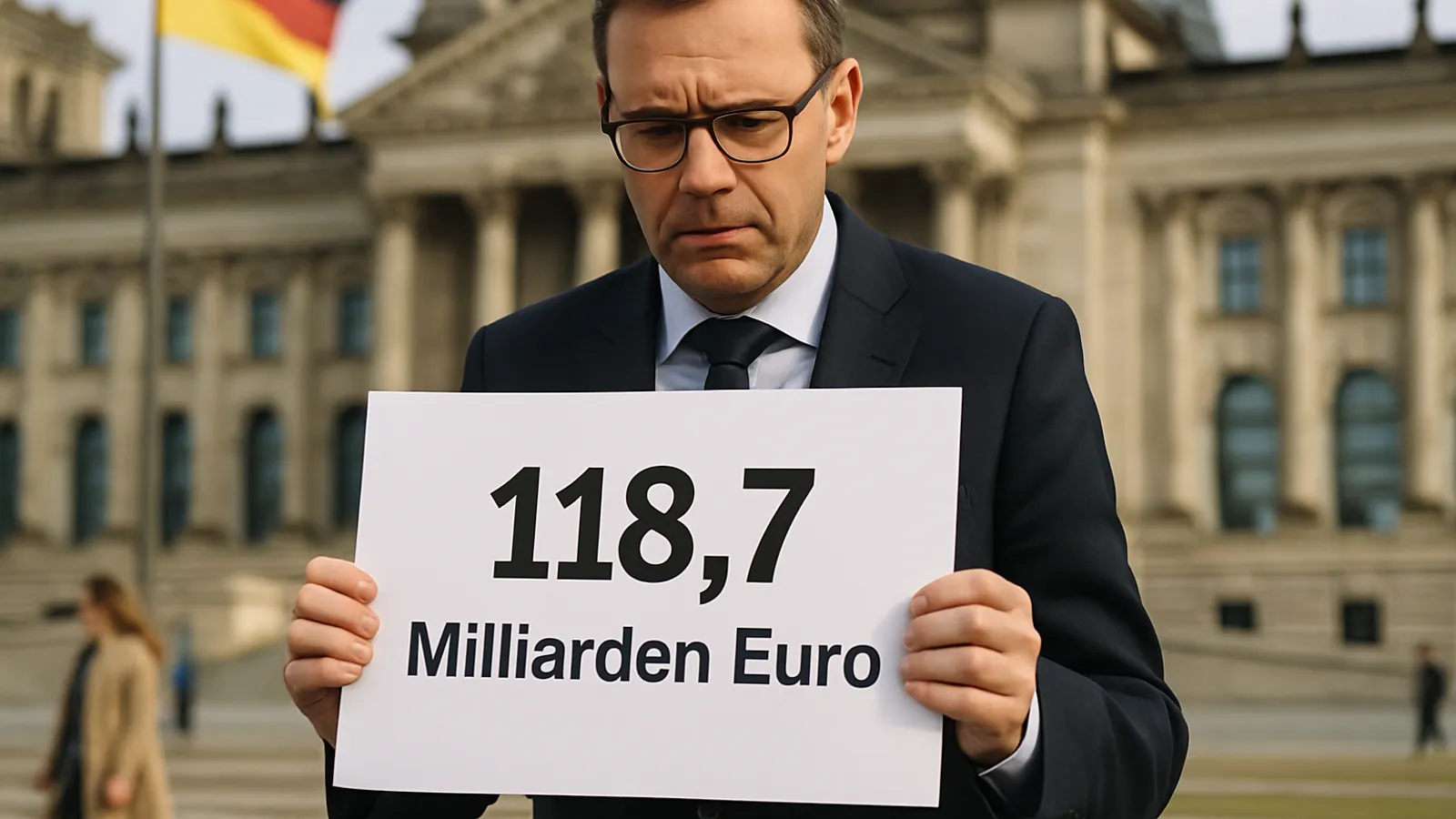 Finanzminister Lars Klingbeil plant für 2027 eine Neuverschuldung von 118,7 Milliarden Euro.