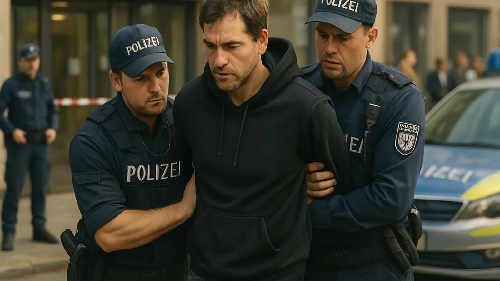 Der mutmaßliche Täter wurde nach einer tödlichen Messerattacke in einer Bank in Regensburg festgenommen.