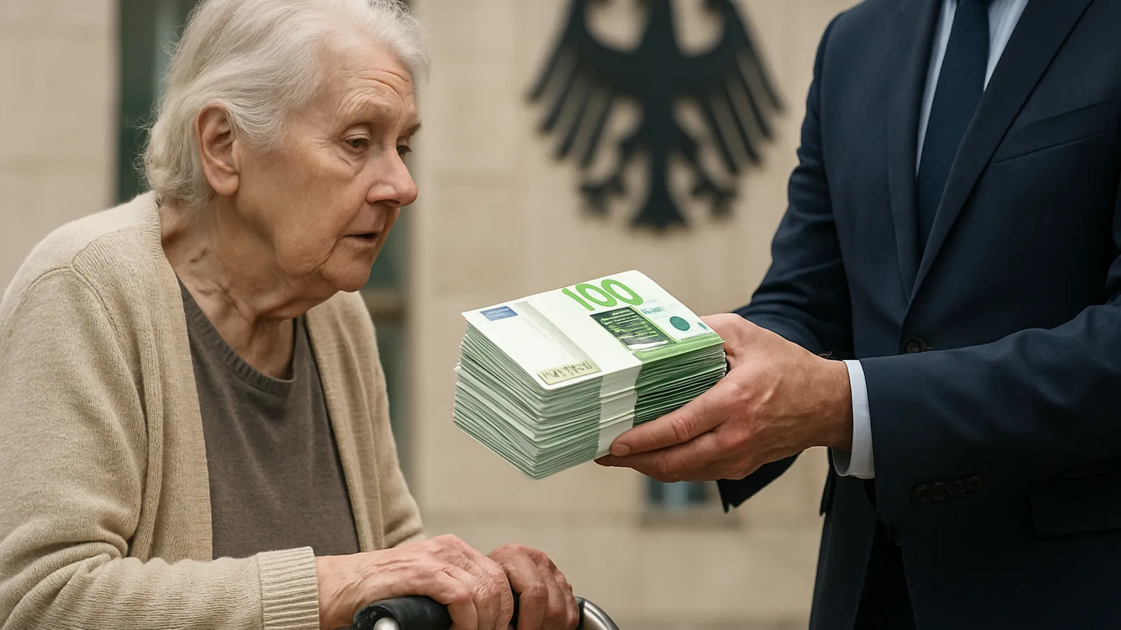 Der Staat zahlt 92,6 Milliarden Euro Zuschuss an die Rentenversicherung.