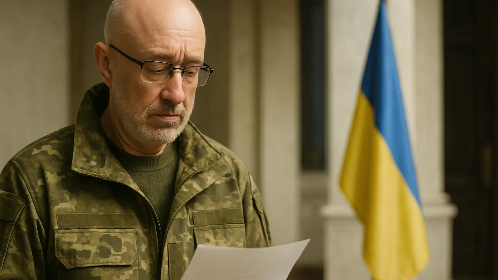 Der ukrainische Verteidigungsminister hat seinen Rücktritt angekündigt.