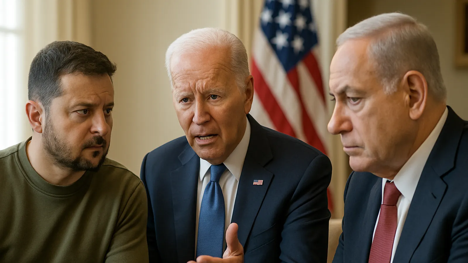 Der US-Präsident trifft sich mit Selenskyj und Netanjahu, um wichtige Themen zu besprechen.