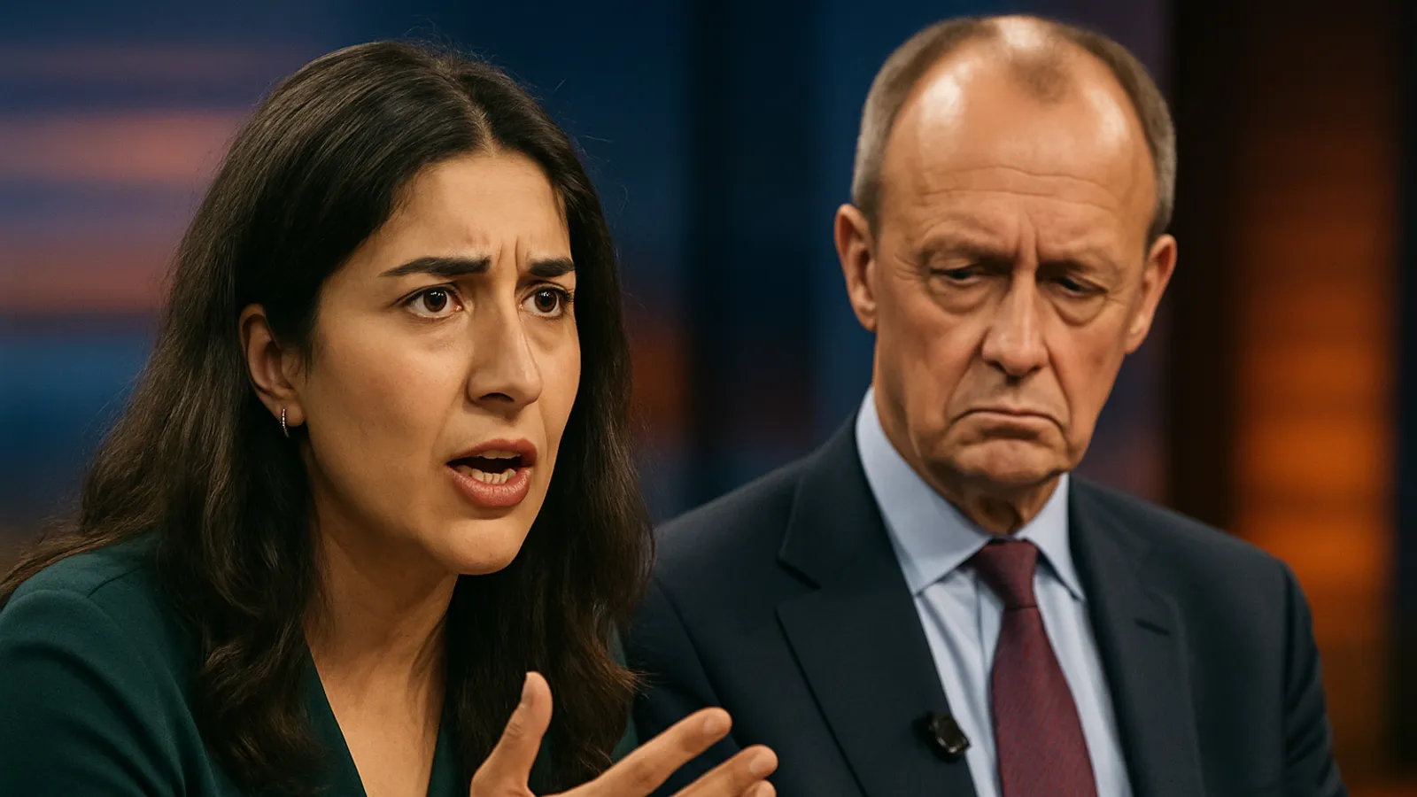 Deutsch-Iranerin bezeichnet Merz in TV-Sendung als rückgratlos.