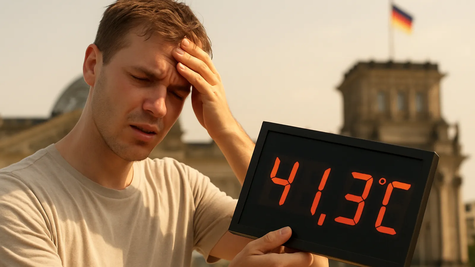 Deutschland hat einen neuen Hitzerekord von 41,3 Grad aufgestellt.